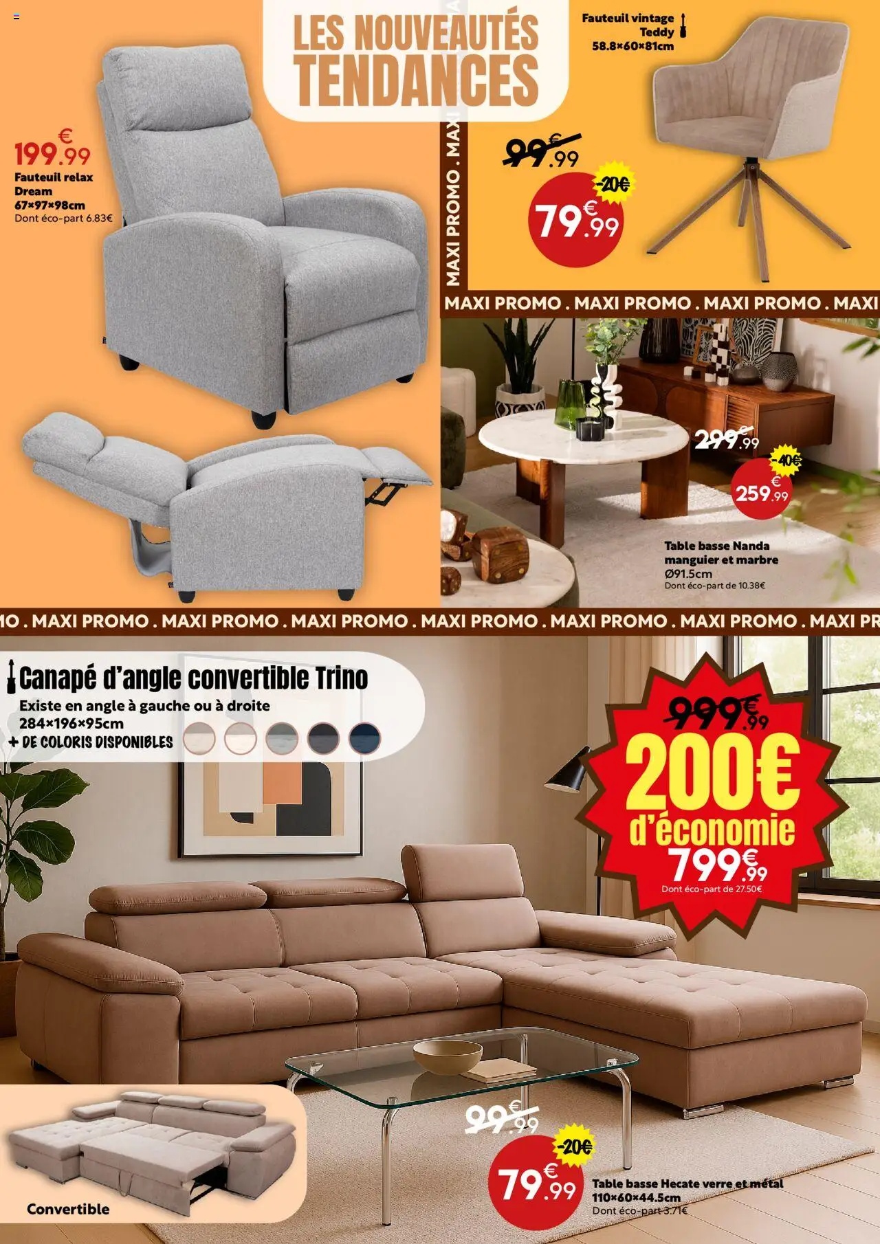 {H1} | Page: 5 | Produits: Canapé, Fauteuil, Table basse, Table