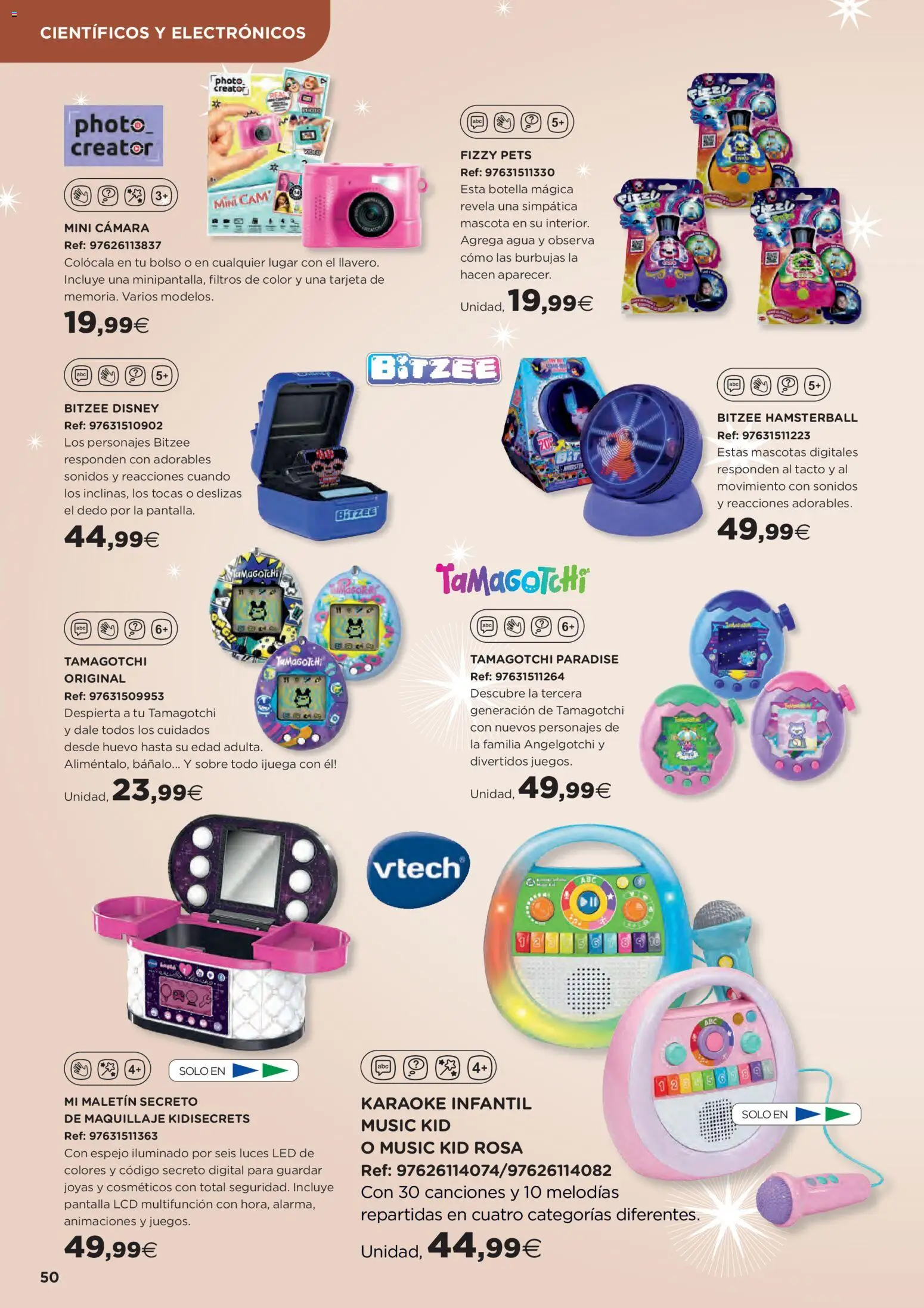 Hipercor catálogo │ válido desde el 31.10.2025 | Página: 50 | Productos: Maquillaje, Bolso, Cámara, Espejo