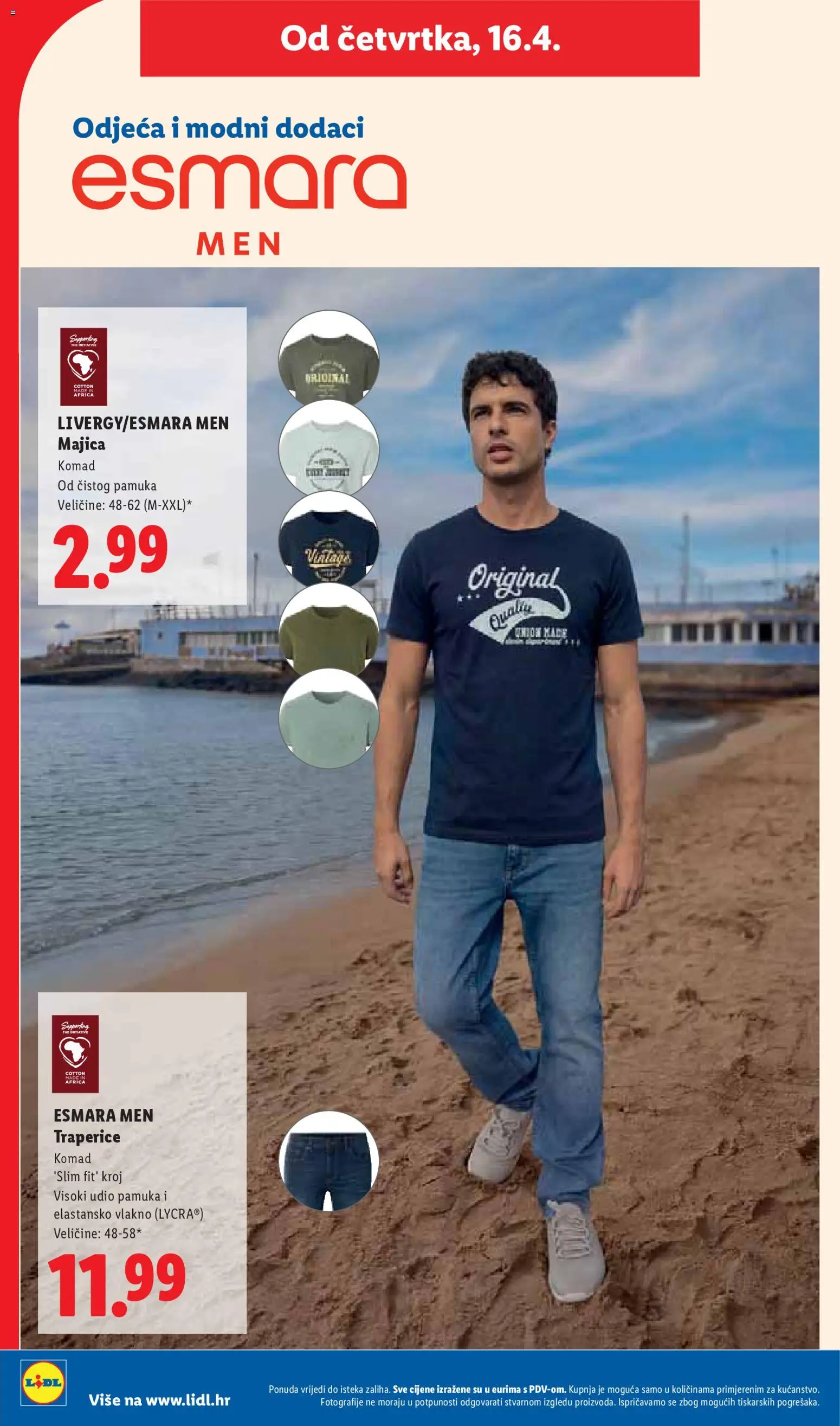 Lidl katalog | vrijedi od 13.04.2026 | Stranica: 48 | Proizvodi: Odjeća, Majica, Traperice