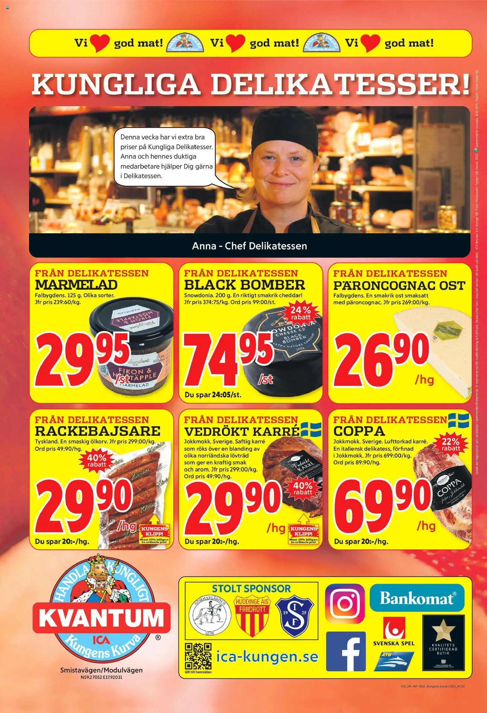 ICA Kvantum reklamblad aktuell från 23.03.2026 | Sida: 10 | Produkter: Cheddar, Ost, Papper, Spel