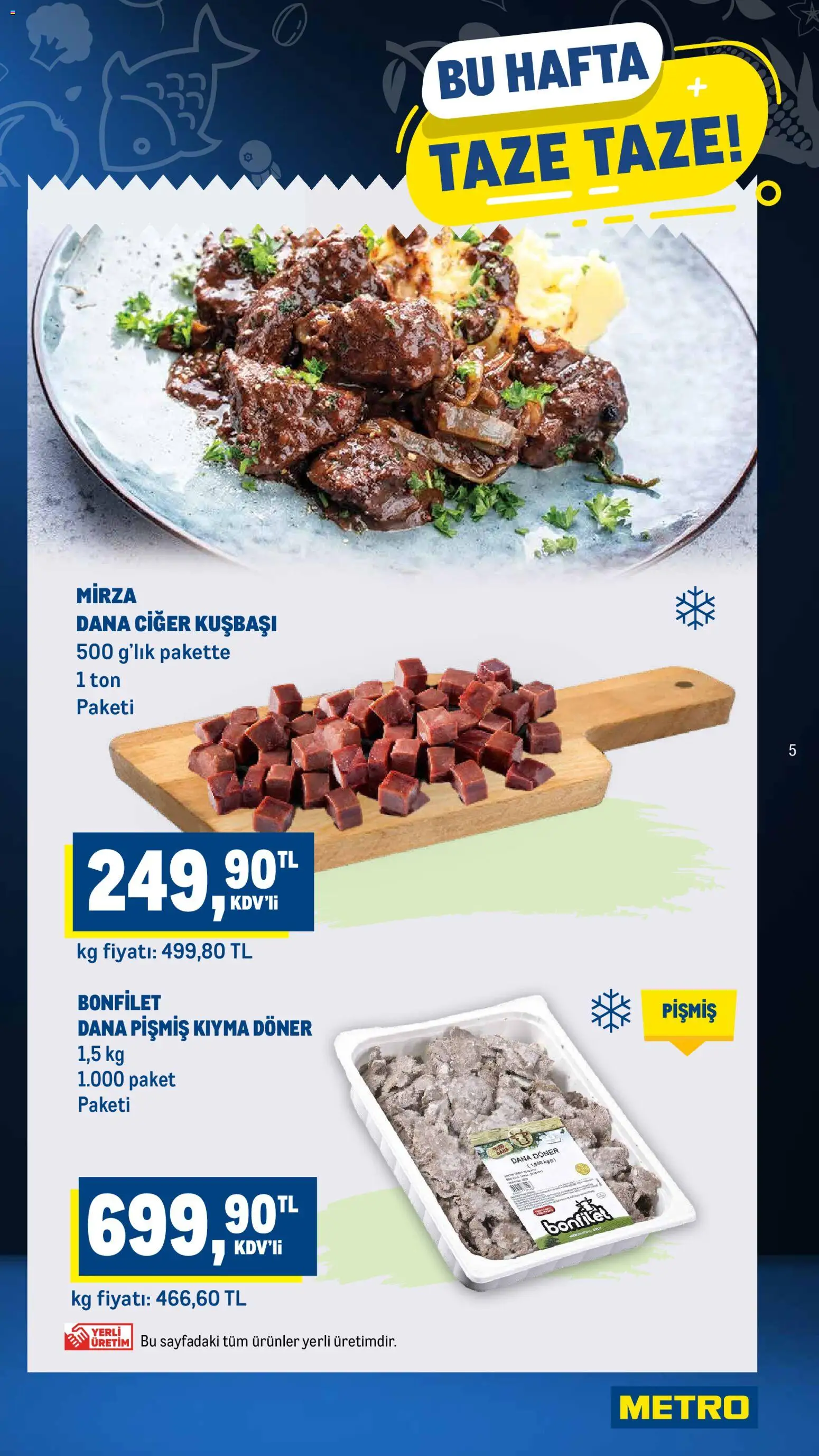 Metro Katalog - 12.11.2025 tarihinden itibaren geçerlidir | Sayfa: 5 | Ürünler: Döner, Kıyma, Ciğer