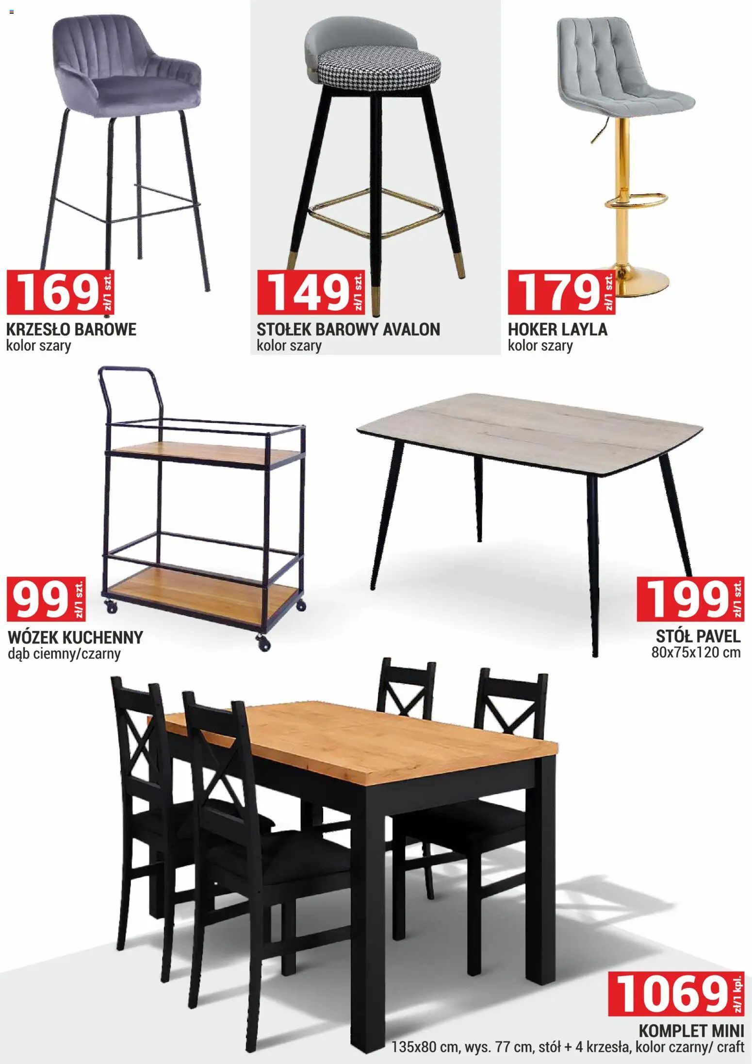 Merkury Market Gazetka - Meble, Wypoczynki, Materace od 01.02.2026 | Strona: 37 | Produkty: Stół, Krzesło