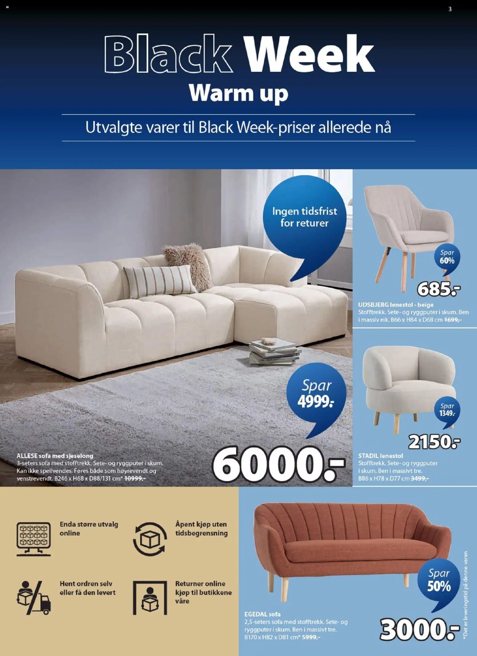 {H1} | Side: 3 | Produkter: Lenestol, Sofa, Sjeselong