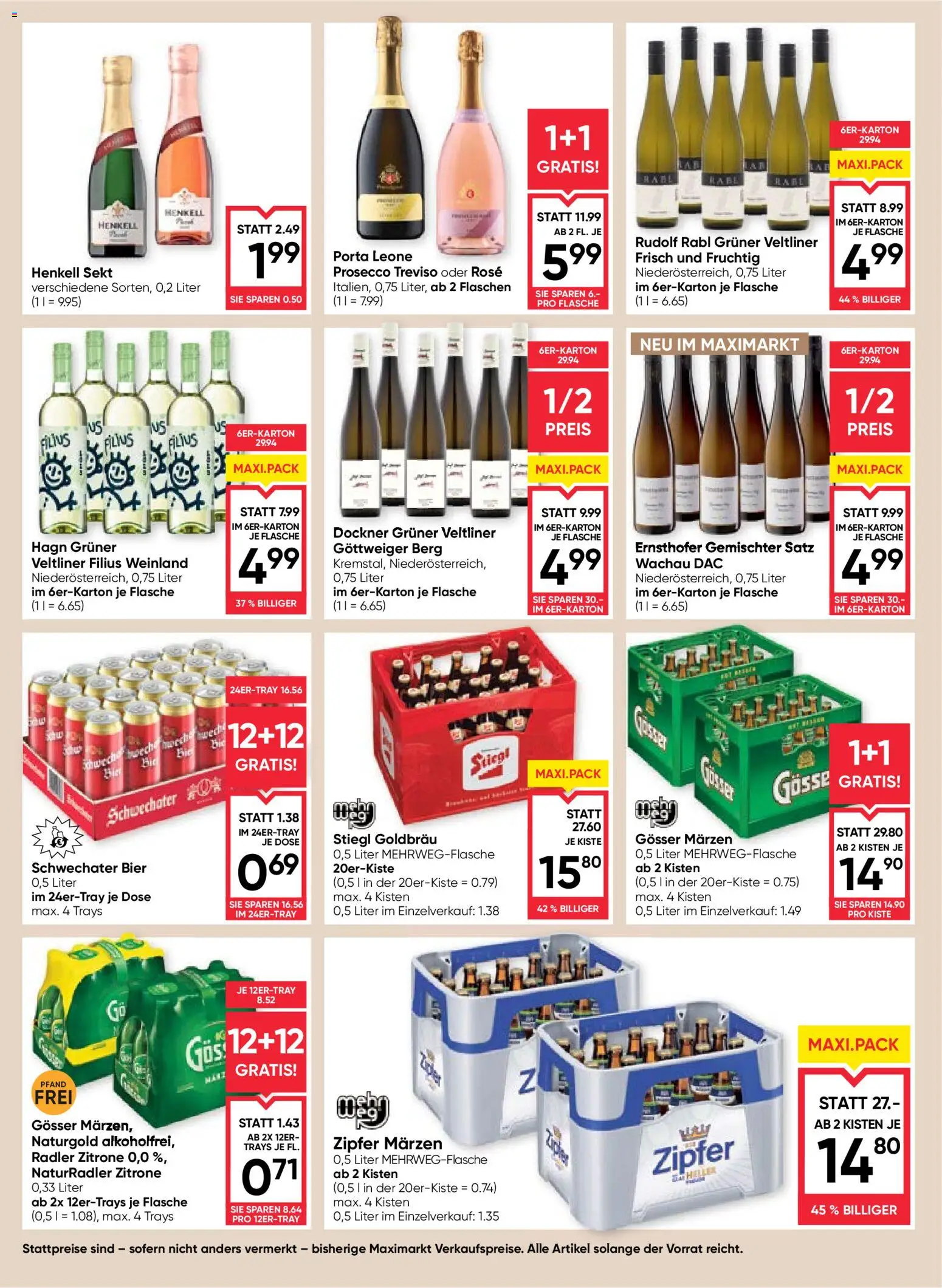 Maximarkt Flugblatt gültig ab 15.01.2026 | Seite: 14 | Produkte: Zitrone, Bier