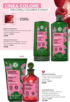 Anteprima del volantino Catalogo Yves Rocher - Novità valido a partire dal 12.03.2026 | Pagina: 56 | Prodotti: Shampoo, Lampone, Aceto, Silicone