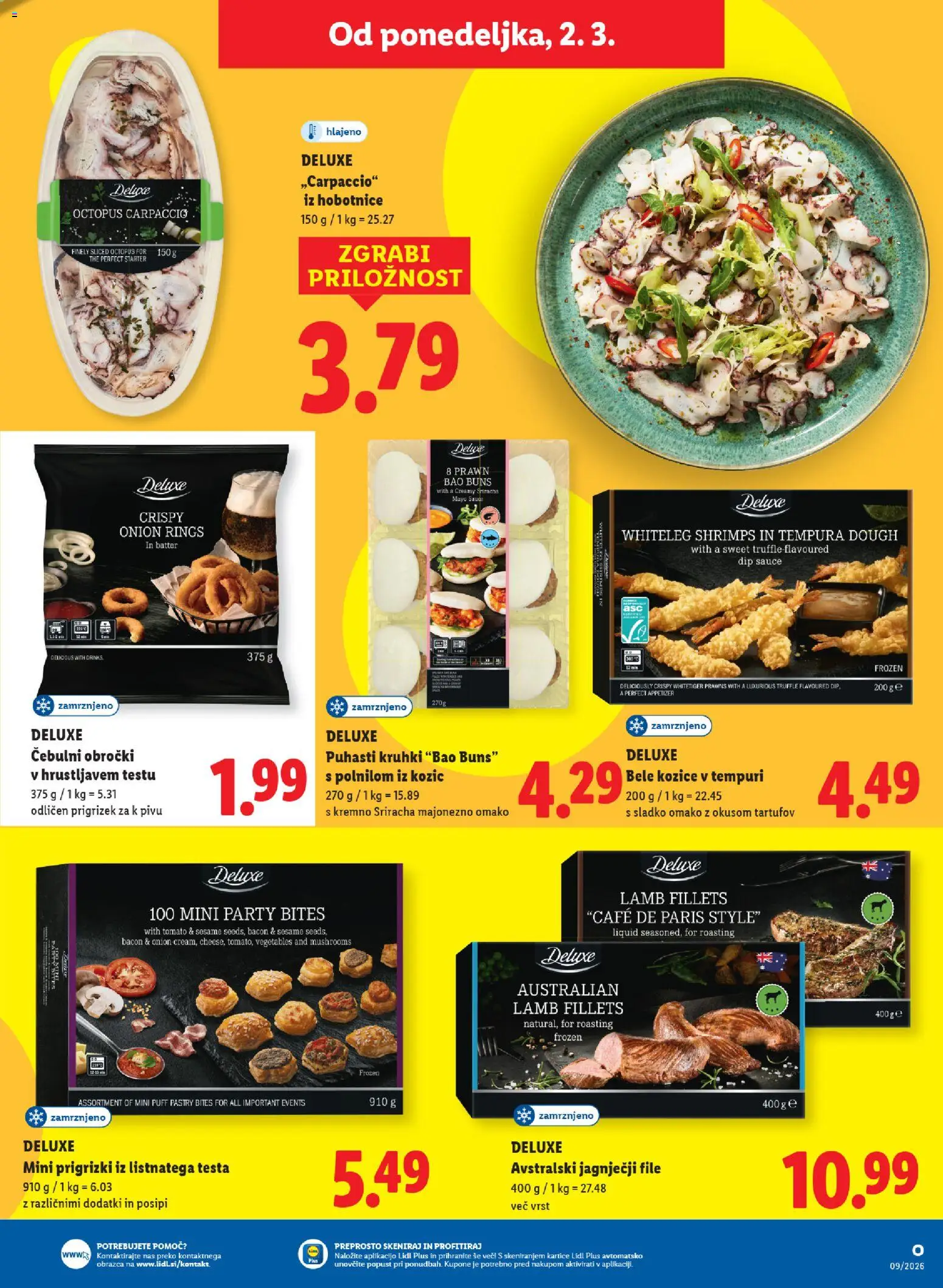 Novi Lidl katalog ponudbe – veljaven od 26.02.2026 | Stran: 45 | Izdelki: Kozice, Prigrizki