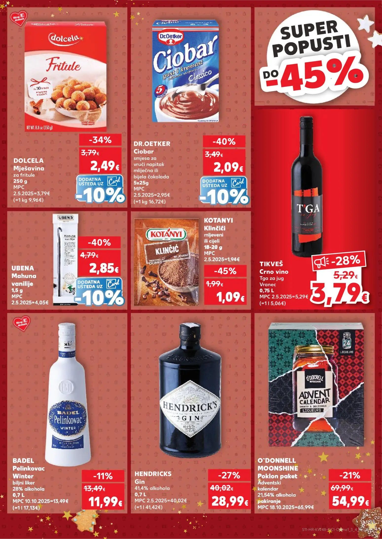Kaufland katalog | vrijedi od 26.11.2025 | Stranica: 11 | Proizvodi: Mahuna, Pelinkovac, Vino, Crno vino