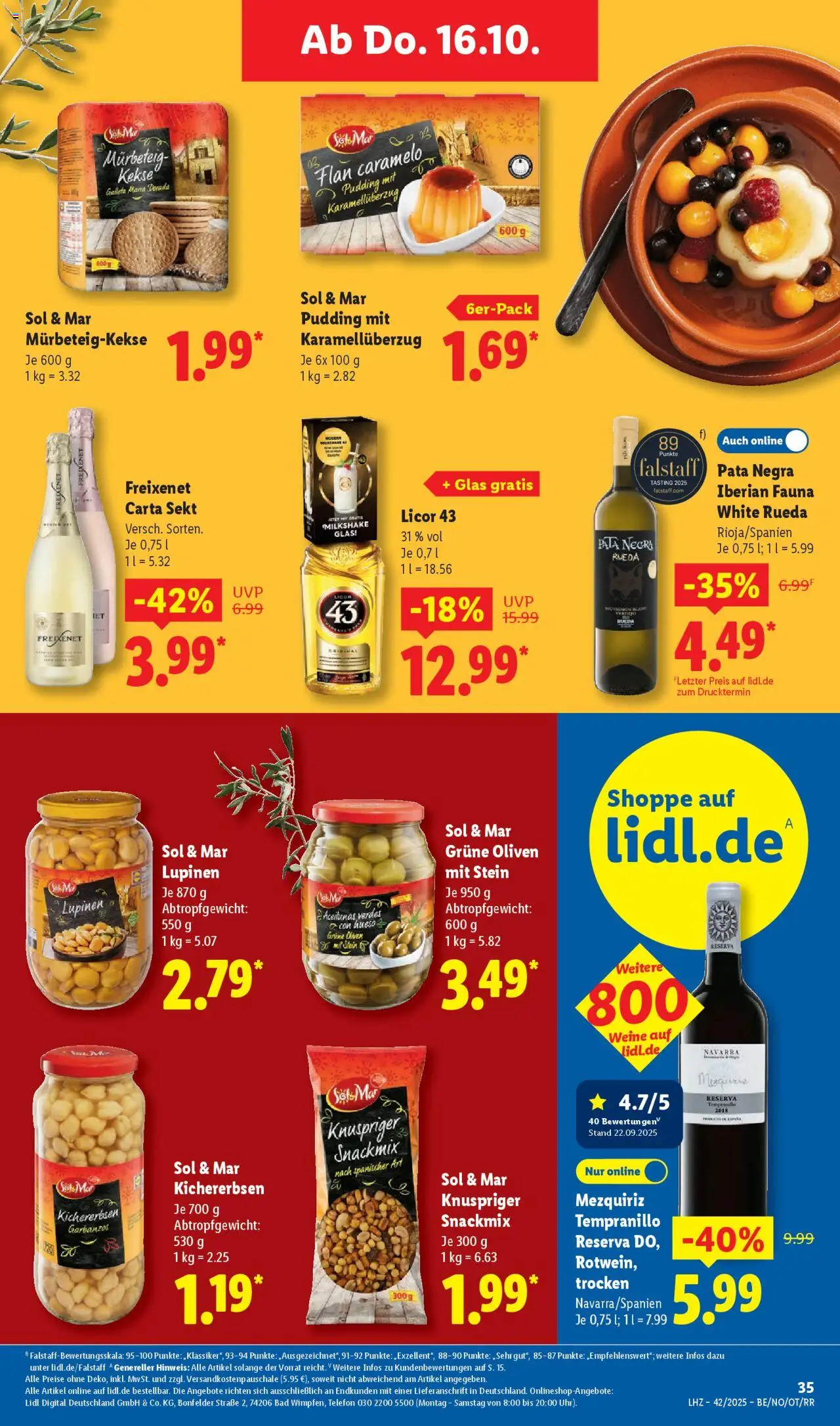 Lidl Prospekt Grimma – gültig ab 13.10.2025 | Seite: 53 | Produkte: Freixenet, Sekt, Kekse, Telefon