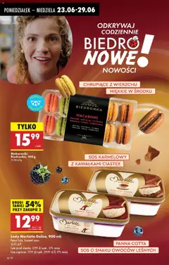 Biedronka gazetka od 23.06.2025 | Strona: 16 | Produkty: Cytryna, Sos karmelowy, Czekolada, Lody