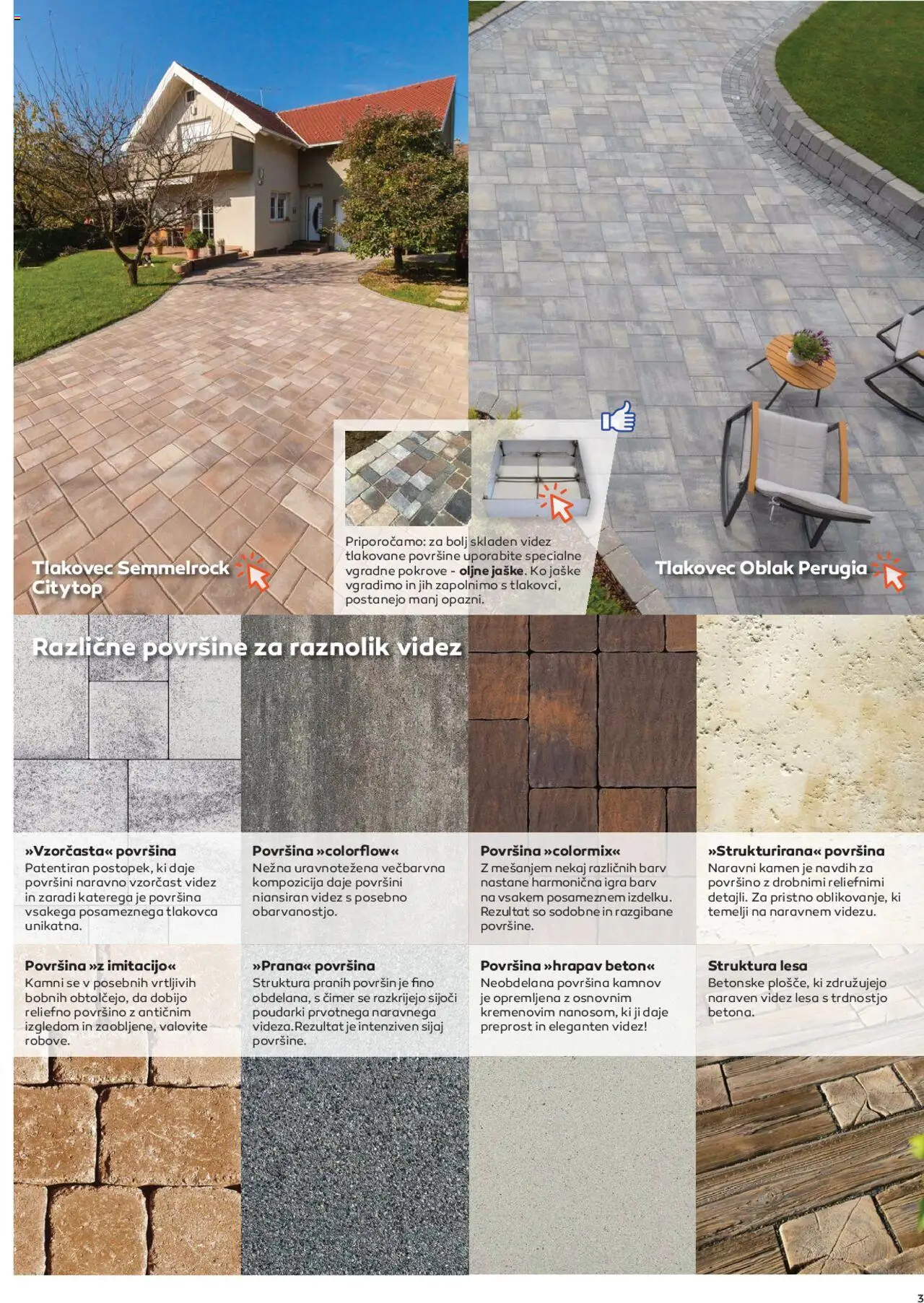 Novi Topdom katalog ponudbe – veljaven od 01.04.2025 | Stran: 3 | Izdelki: Igra, Beton, Tlakovec