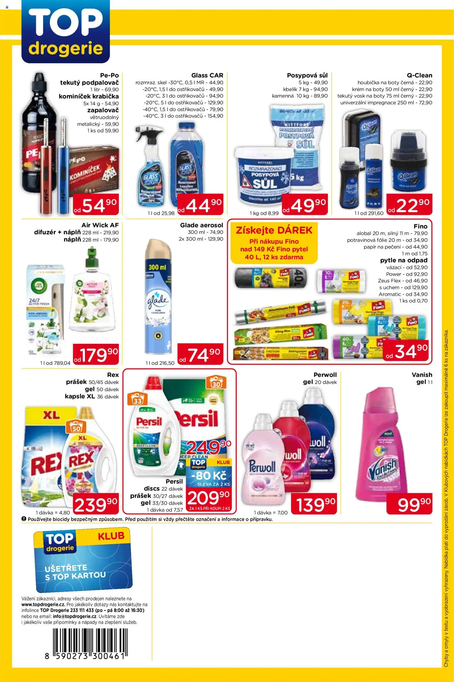 Top drogerie leták od 08.01.2026 | Strana: 4 | Produkty: Krabička, Posypová sůl, Drogerie, Vanish