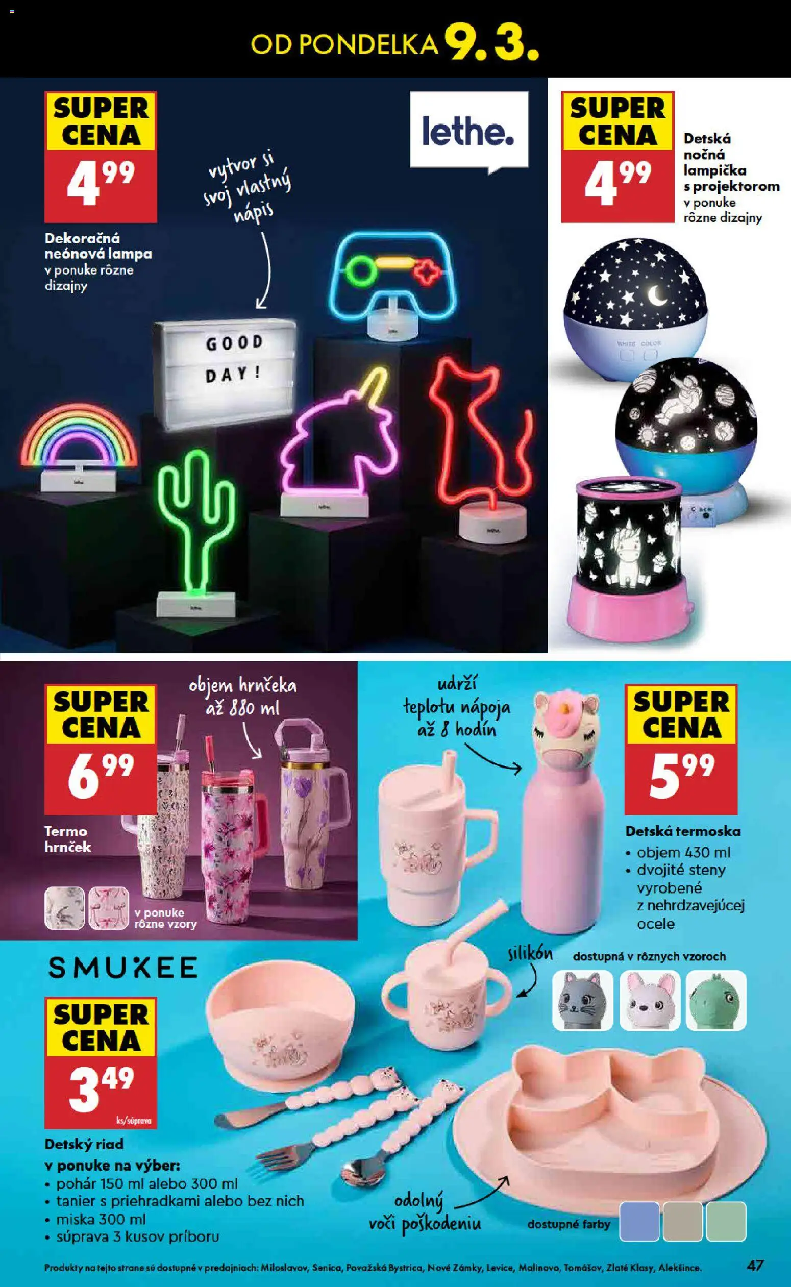 Nové Biedronka akcie – leták je platný od 05.03.2026 | Strana: 47 | Produkty: Lampa