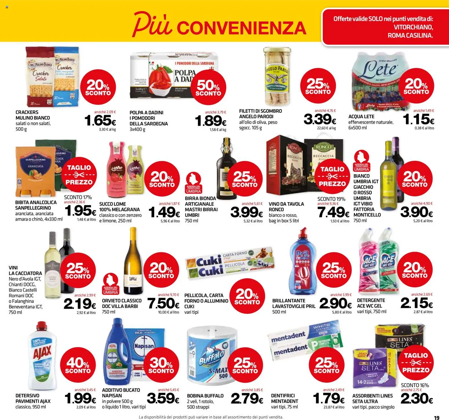 Volantino Superconti del 23.04.2026 | Pagina: 20 | Prodotti: Succo, Acqua, Bibita, Sgombro