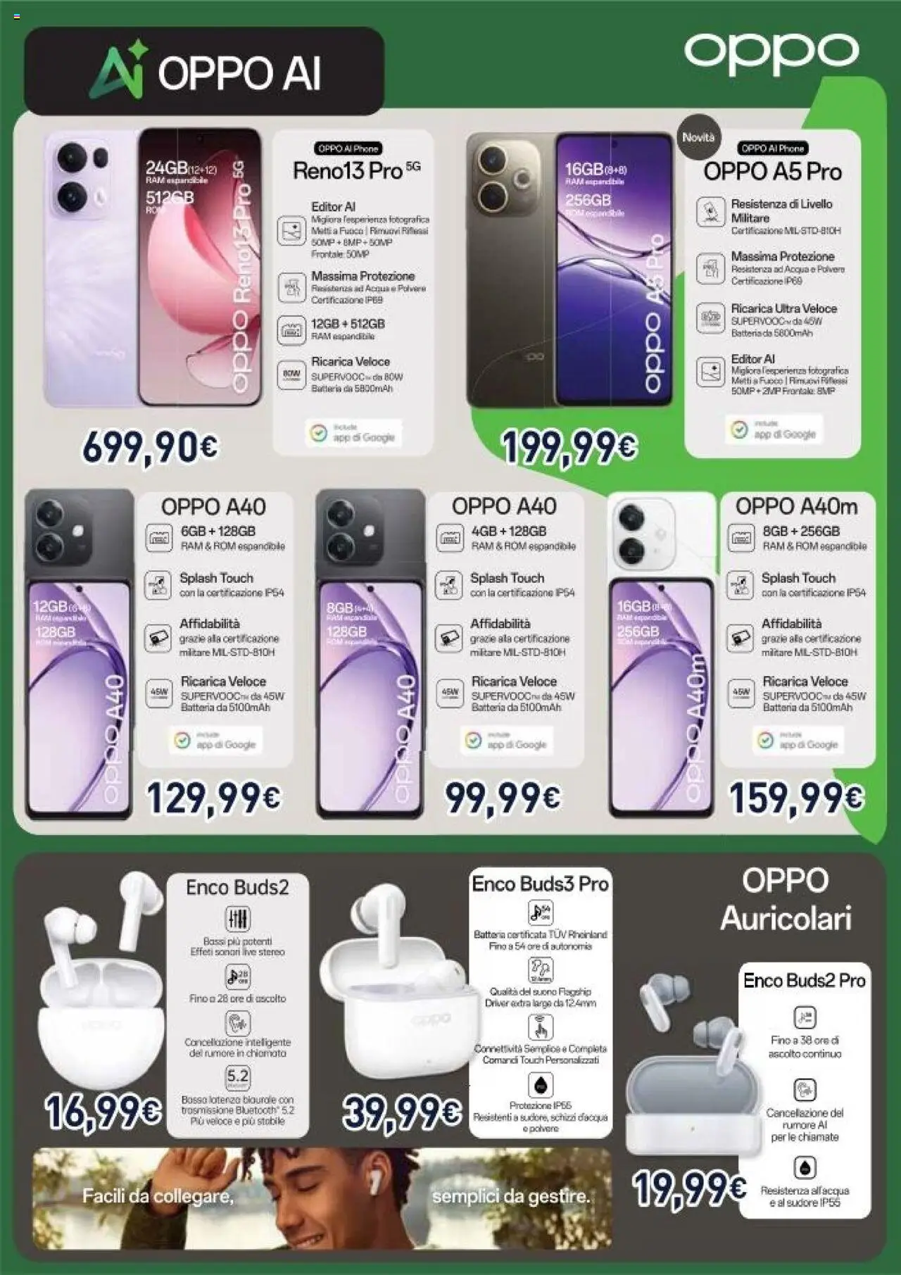 Volantino Unieuro del 30.05.2025 | Pagina: 33 | Prodotti: Auricolari, Acqua, Batteria