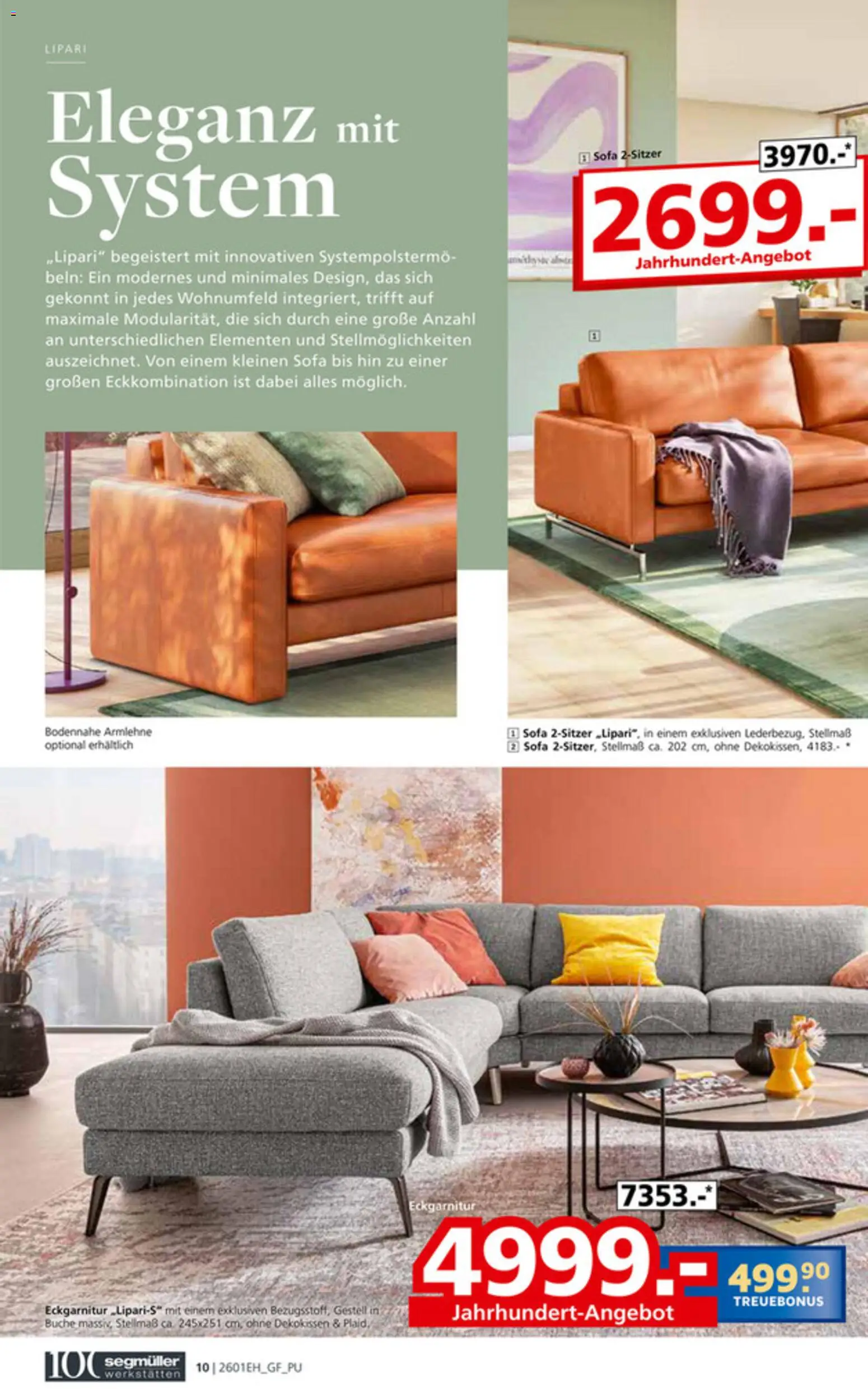 Segmüller Bestes Handwerk aus Bayern  – gültig ab 27.12.2025 | Seite: 10 | Produkte: Sofa