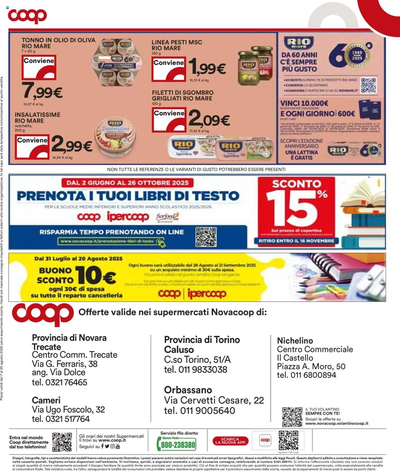 Volantino COOP del 07.08.2025 | Pagina: 18 | Prodotti: Tè, Olio, Data, Olio di Oliva