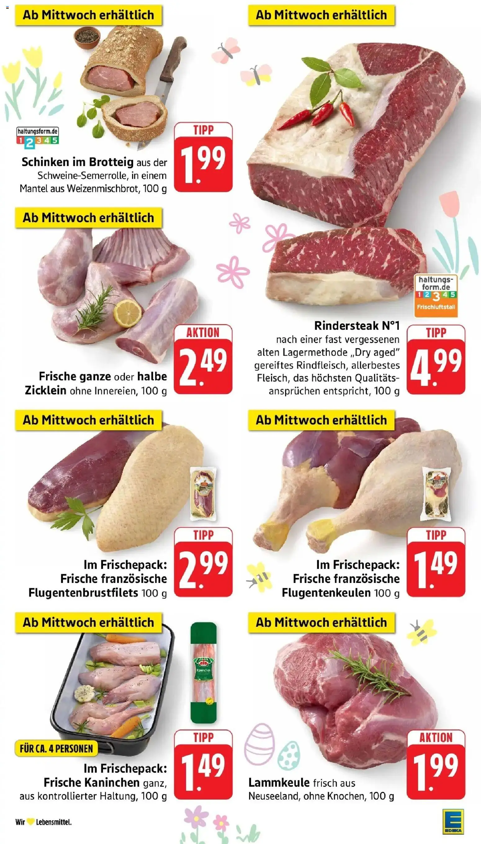Edeka prospekt Beckingen	 – gültig ab 30.03.2026 | Seite: 11 | Produkte: Lammkeule, Kaninchen, Mantel, Schinken