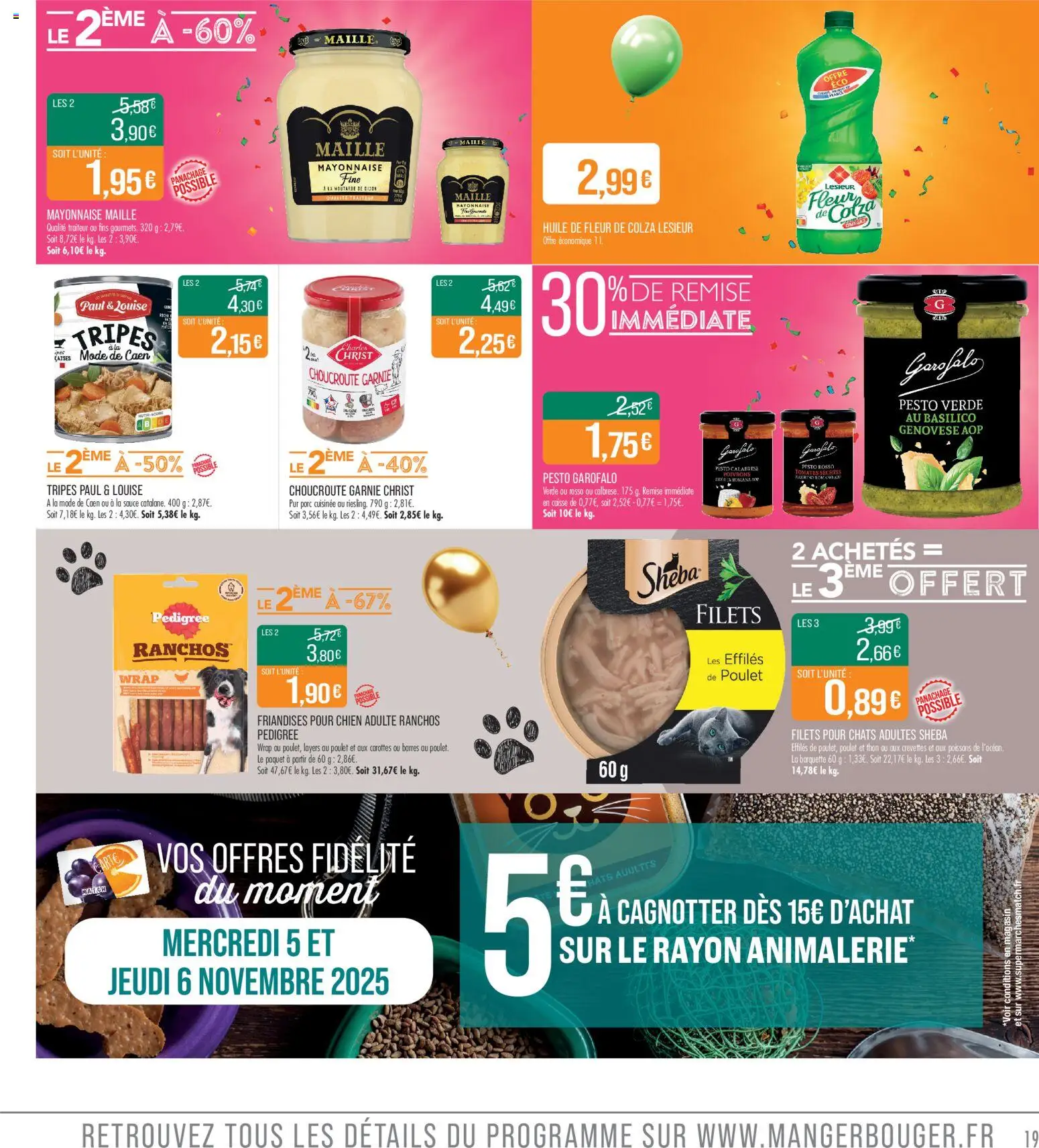 {H1} | Page: 19 | Produits: Thon, Mayonnaise, Huile, Tomates