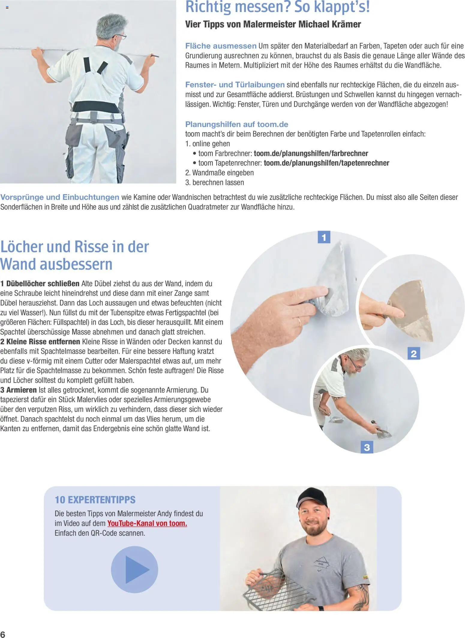 Toom Baumarkt Wände streichen und tapezieren – gültig ab 01.01.2026 | Seite: 6 | Produkte: Cutter, Video