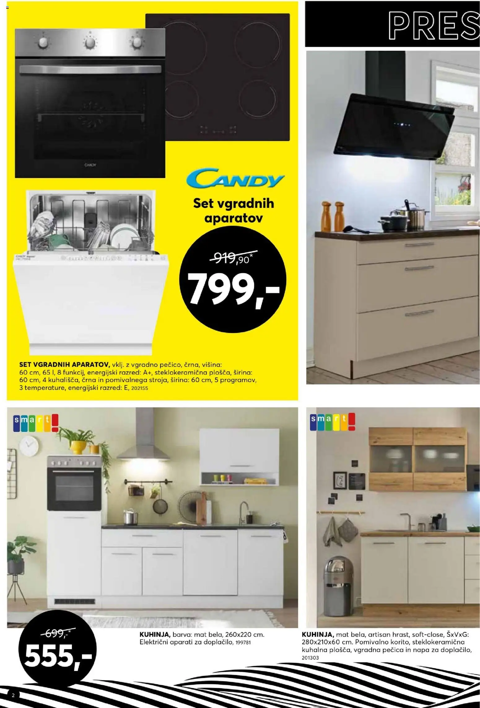 Novi Dipo katalog ponudbe – veljaven od 25.03.2026 | Stran: 2 | Izdelki: Pecica, Vgradna pečica, Barva