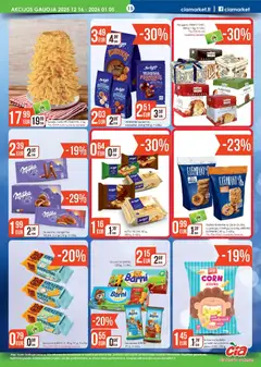 ČIA MARKET leidinys galioja nuo 16.12.2025 | Puslapis: 15 | Prekių: Sausainiai, Sūris, Grietinė, Vafliai