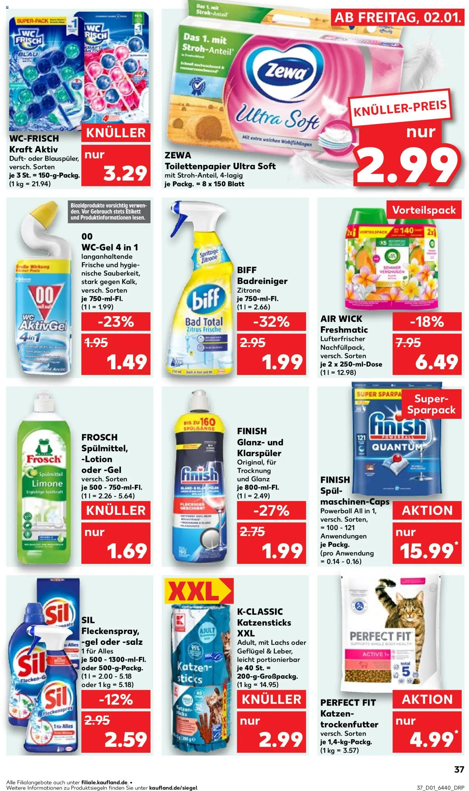 Kaufland prospekt Hannover	 – gültig ab 02.01.2026 | Seite: 37 | Produkte: Duft, Lachs, Klarspüler, Toilettenpapier