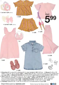 Zeeman - Prévisualisation de Zeeman catalogue Printemps valide à partir de 21.03.2026 | Page: 16 | Produits: Robe, Chouchou, Pantalon, Sandales