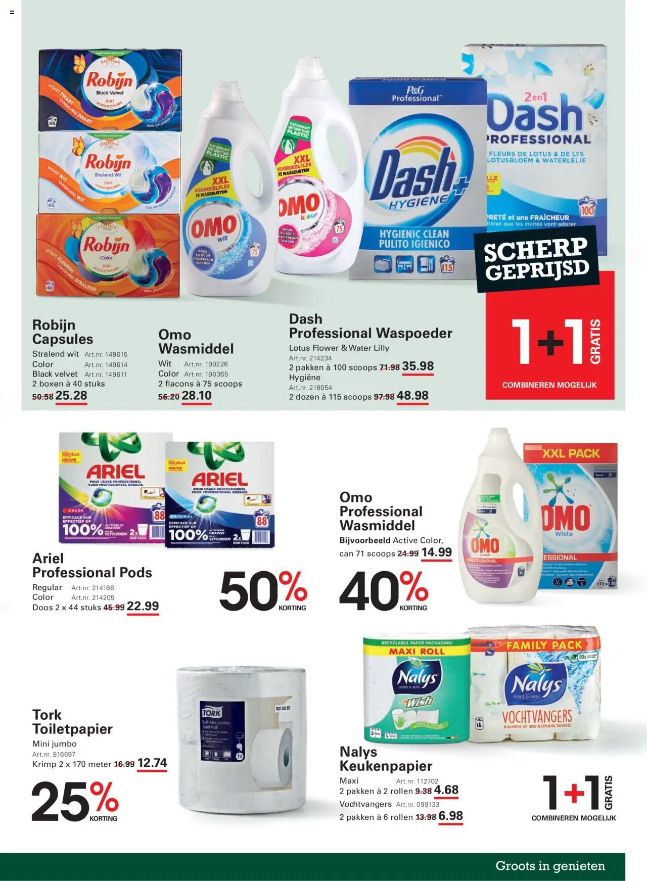 {H1} | Pagina: 11 | Producten: Wasmiddel, Robijn, Fles, Toiletpapier