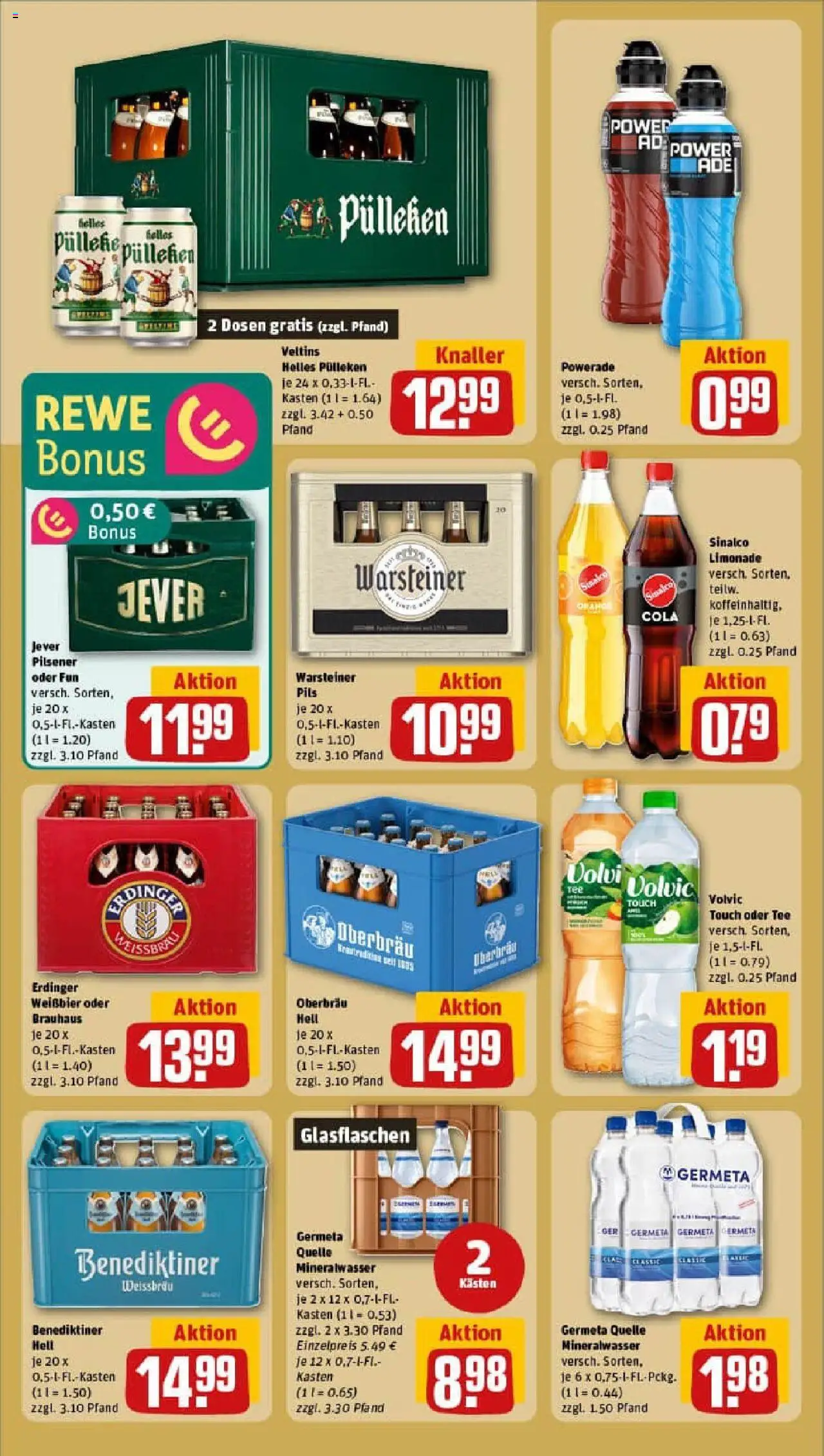 Rewe prospekt Waldkappel	 - gültig ab dem 20.07.2025 | Seite: 16 | Produkte: Cola, Limonade, Powerade, Jever
