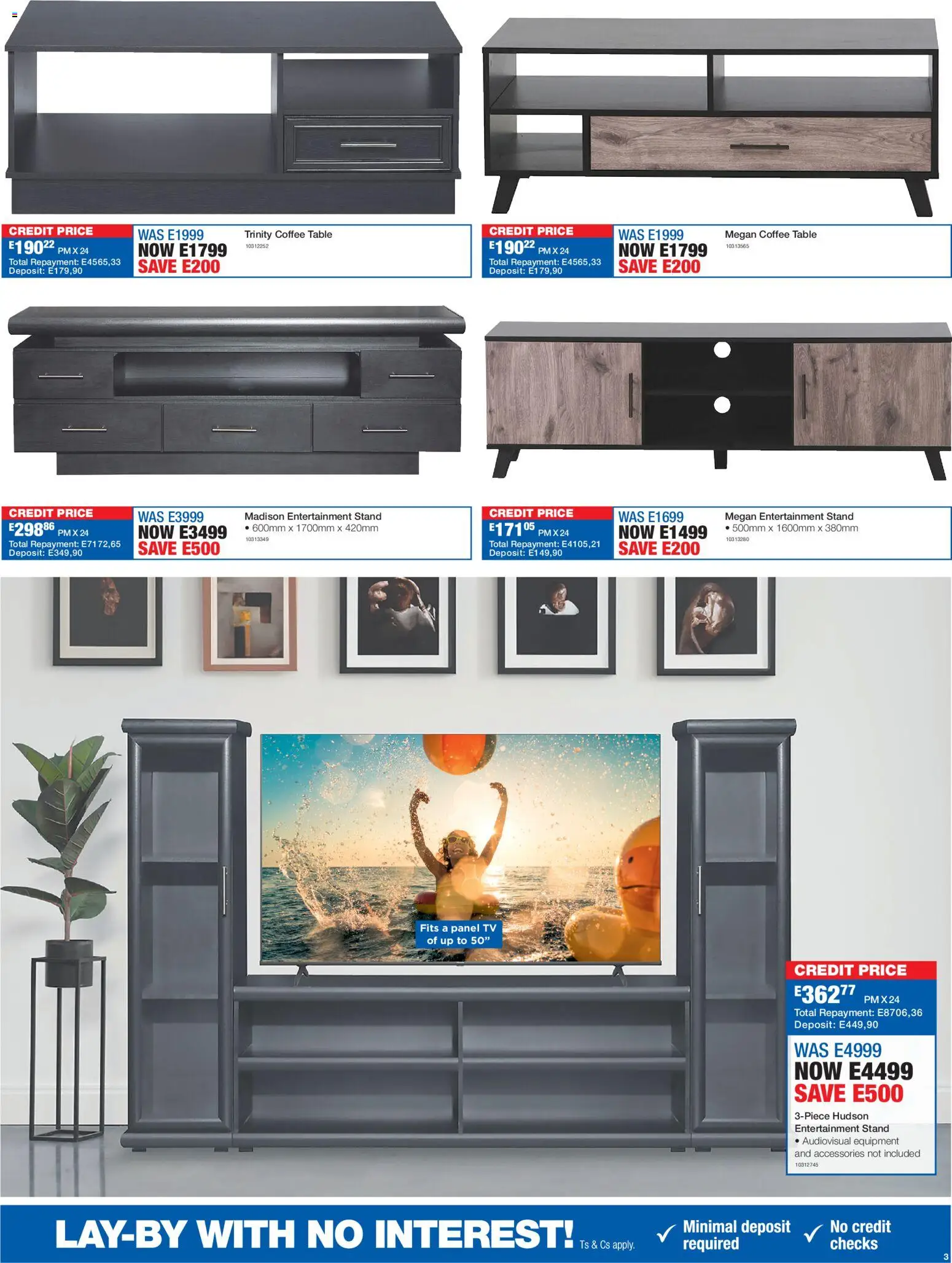 New OK Furniture catalogue – valid from 27.12.2025 | Page: 3 | Products: TV, Coffee table, Table, Coffee