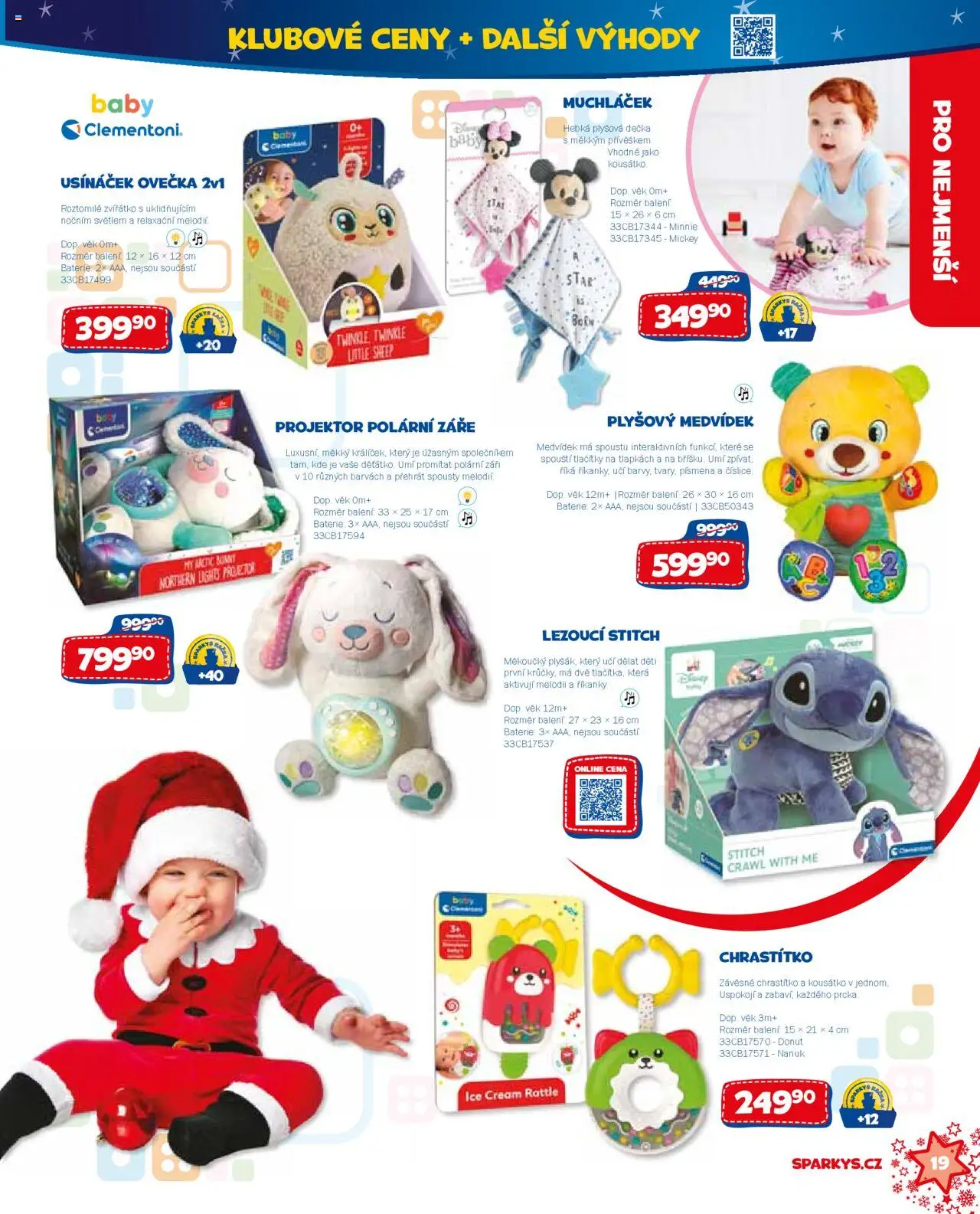 Sparkys katalog Vánoce od 01.10.2025 | Strana: 19 | Produkty: Nanuk, Kousátko, Usínáček, Stitch