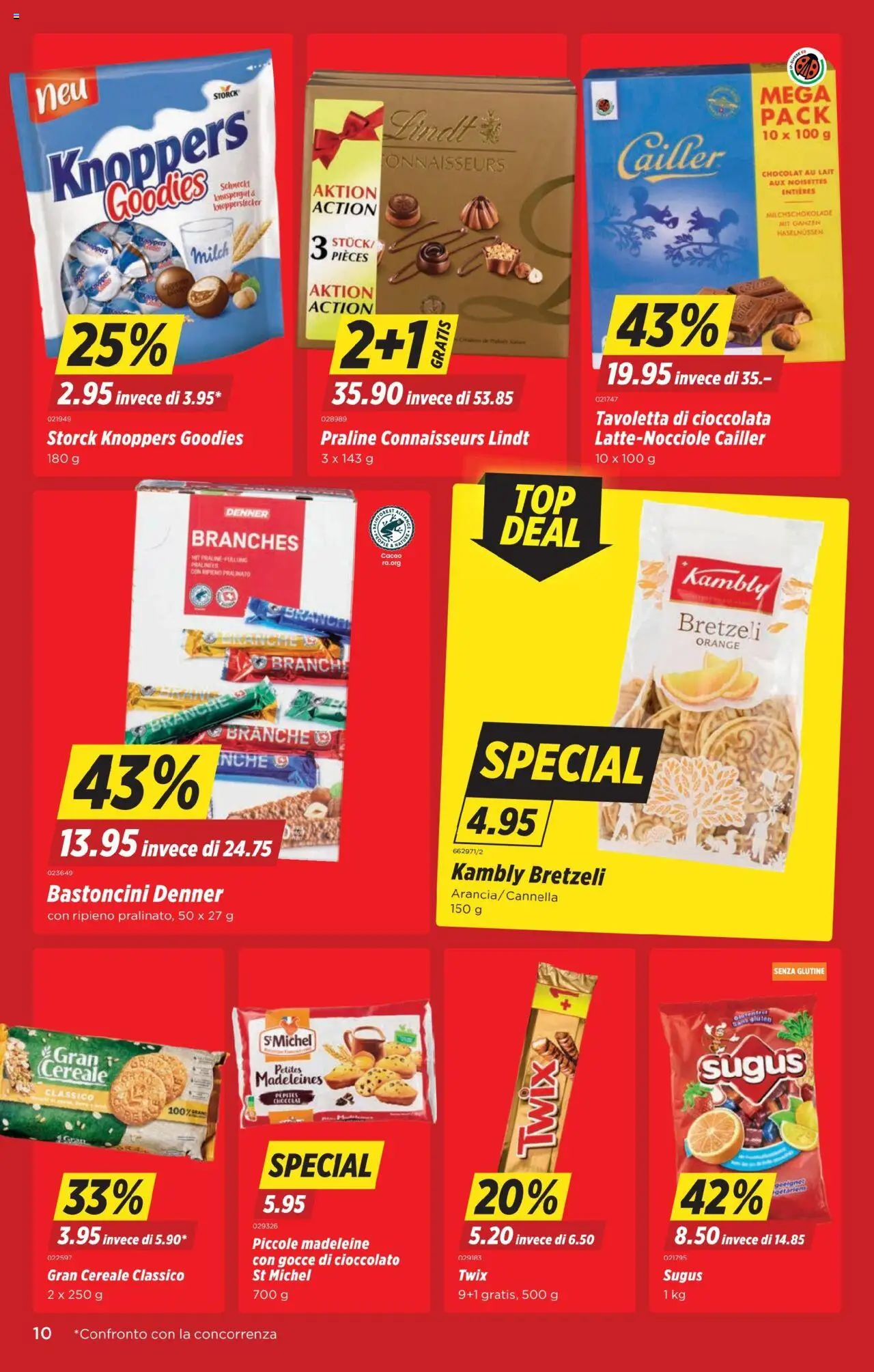 Denner Aktionen IT ab 26.08.2025 | Seite: 10 | Produkte: Twix, Milch