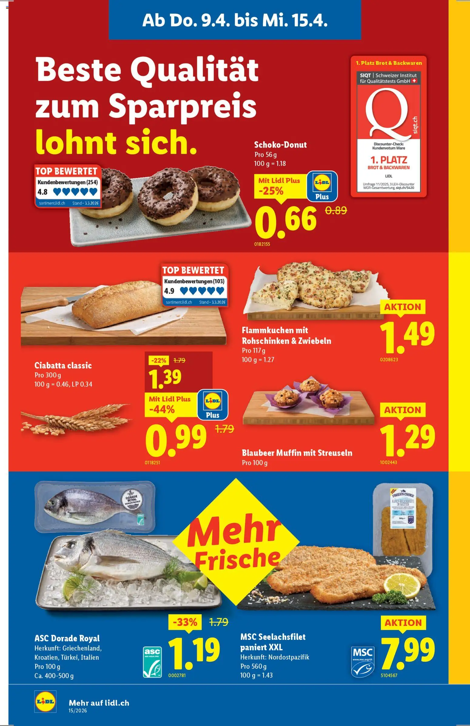 Lidl aktionen – gültig ab 09.04.2026 | Seite: 6 | Produkte: Brot, Zwiebeln, Top