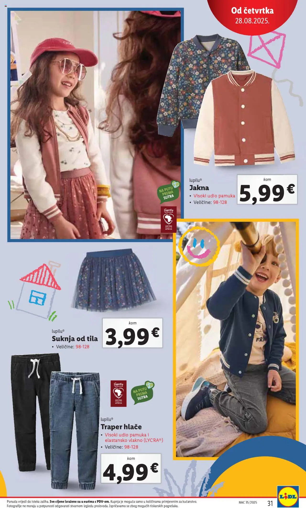 Lidl katalog | vrijedi od 25.08.2025 | Stranica: 31 | Proizvodi: Jakna, Hlače