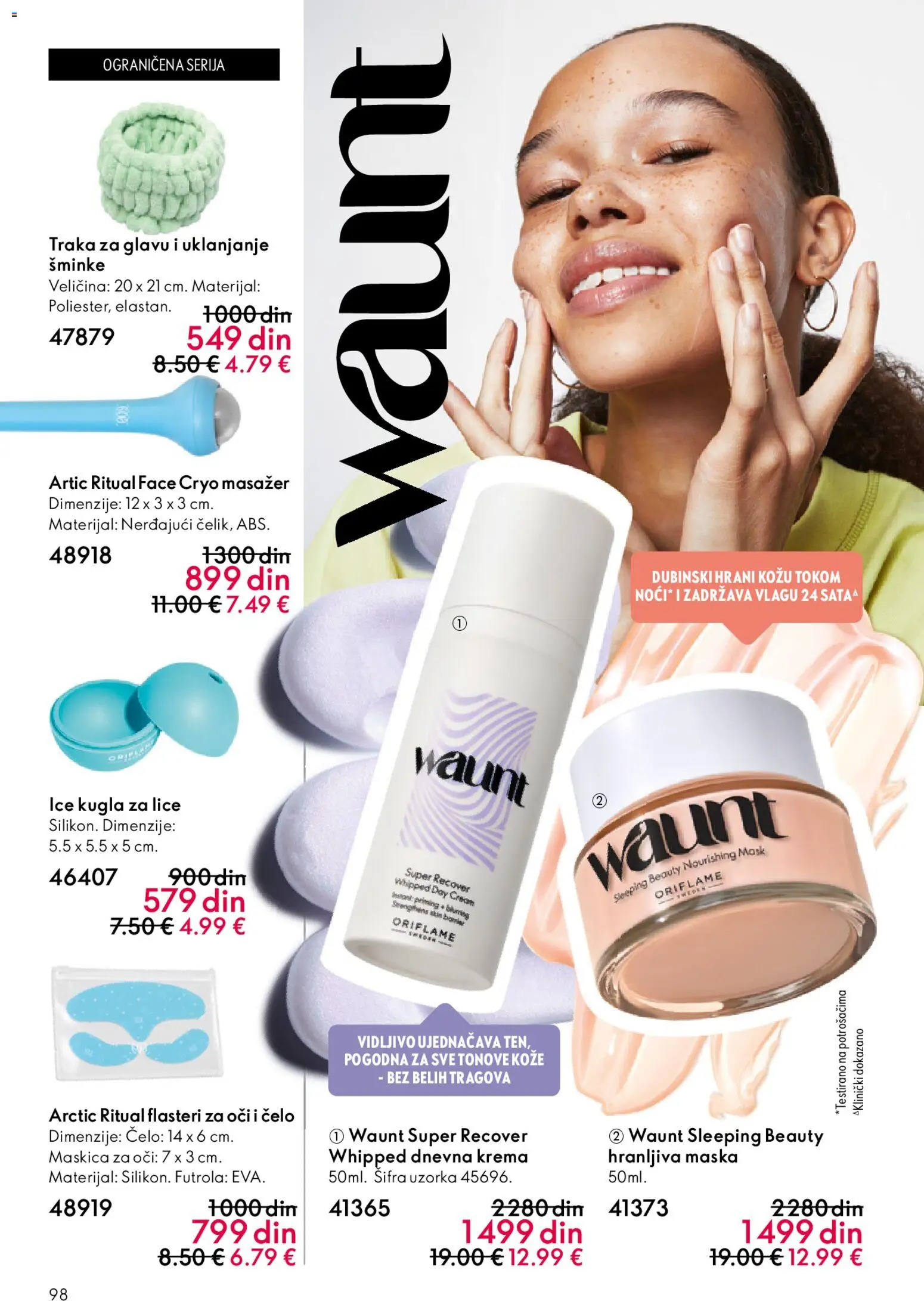 Oriflame katalog - važi od 22.04.2026 | Strana: 98 | Proizvode: Futrola, Krema, Maska