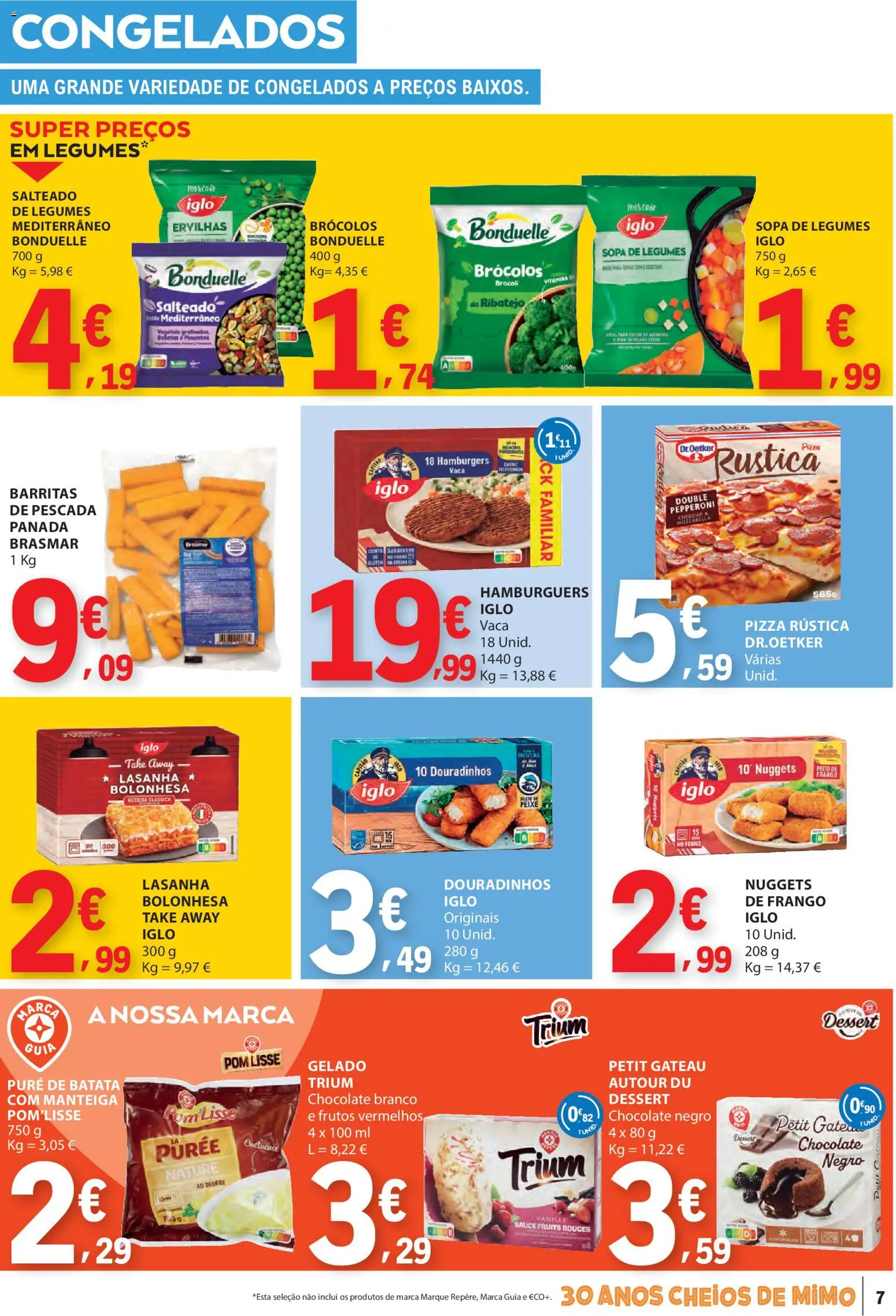 E.Leclerc folheto │ válido de 12.03.2026 | Página: 7 | Produtos: Peito de frango, Pizza, Peixe, Nuggets
