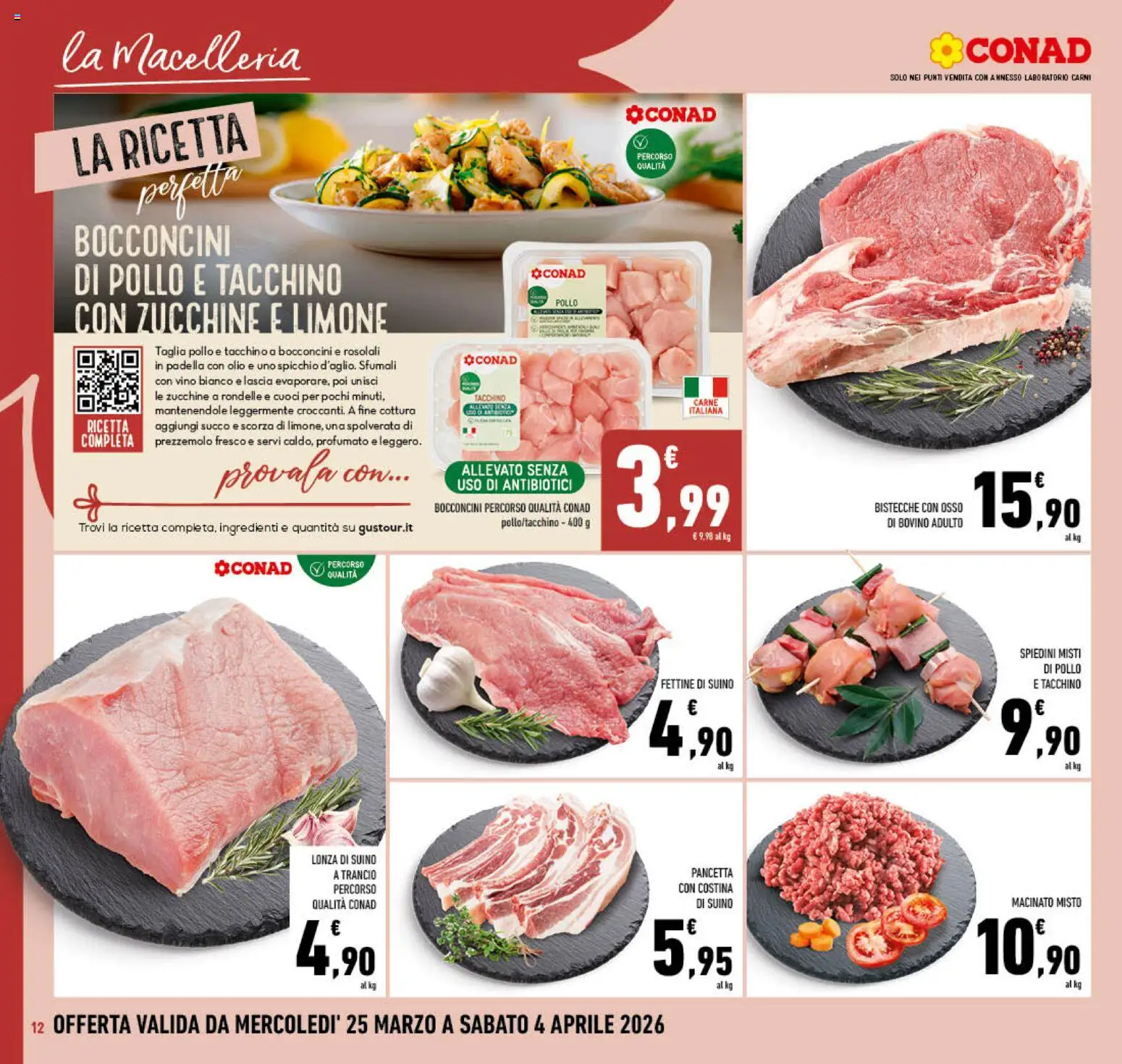 Volantino Conad del 25.03.2026 | Pagina: 12 | Prodotti: Pollo, Limone, Prezzemolo, Macinato