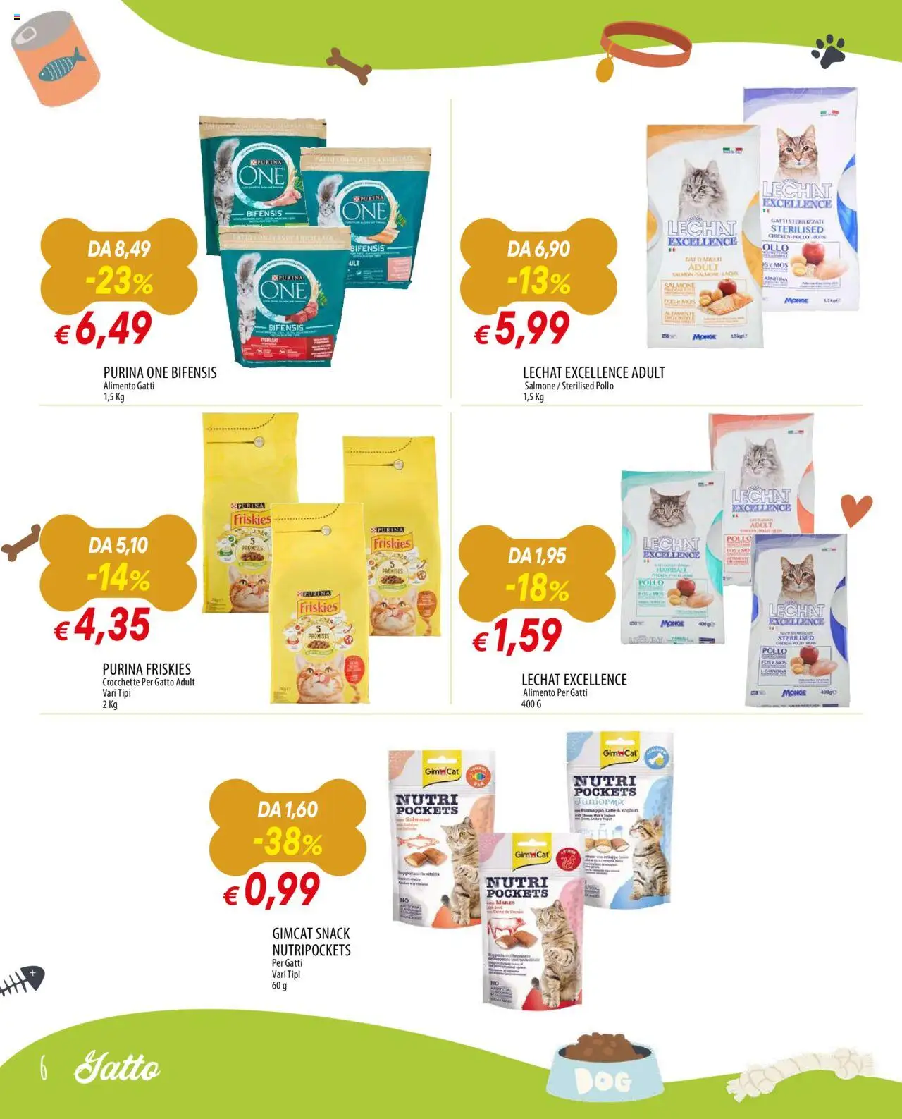 Volantino Galassia del 16.10.2025 | Pagina: 6 | Prodotti: Pollo, Salmone, Manzo, Crocchette