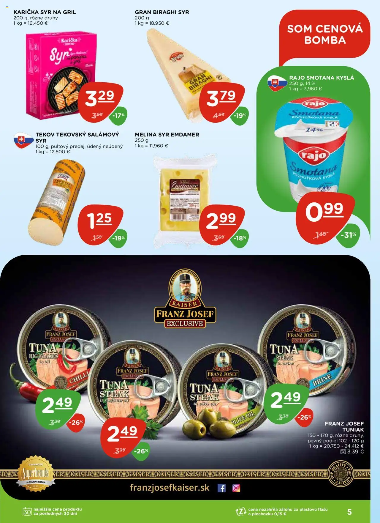 Terno leták │ platný od 17.07.2025 | Strana: 5 | Produkty: Gril, Tuniak, Smotana