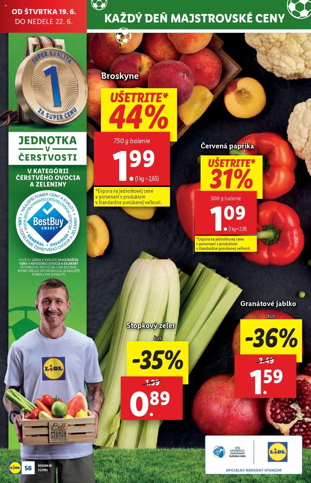 Lidl leták │ platný od 16.06.2025 | Strana: 78 | Produkty: Paprika, Červená paprika, Broskyne, Zeler