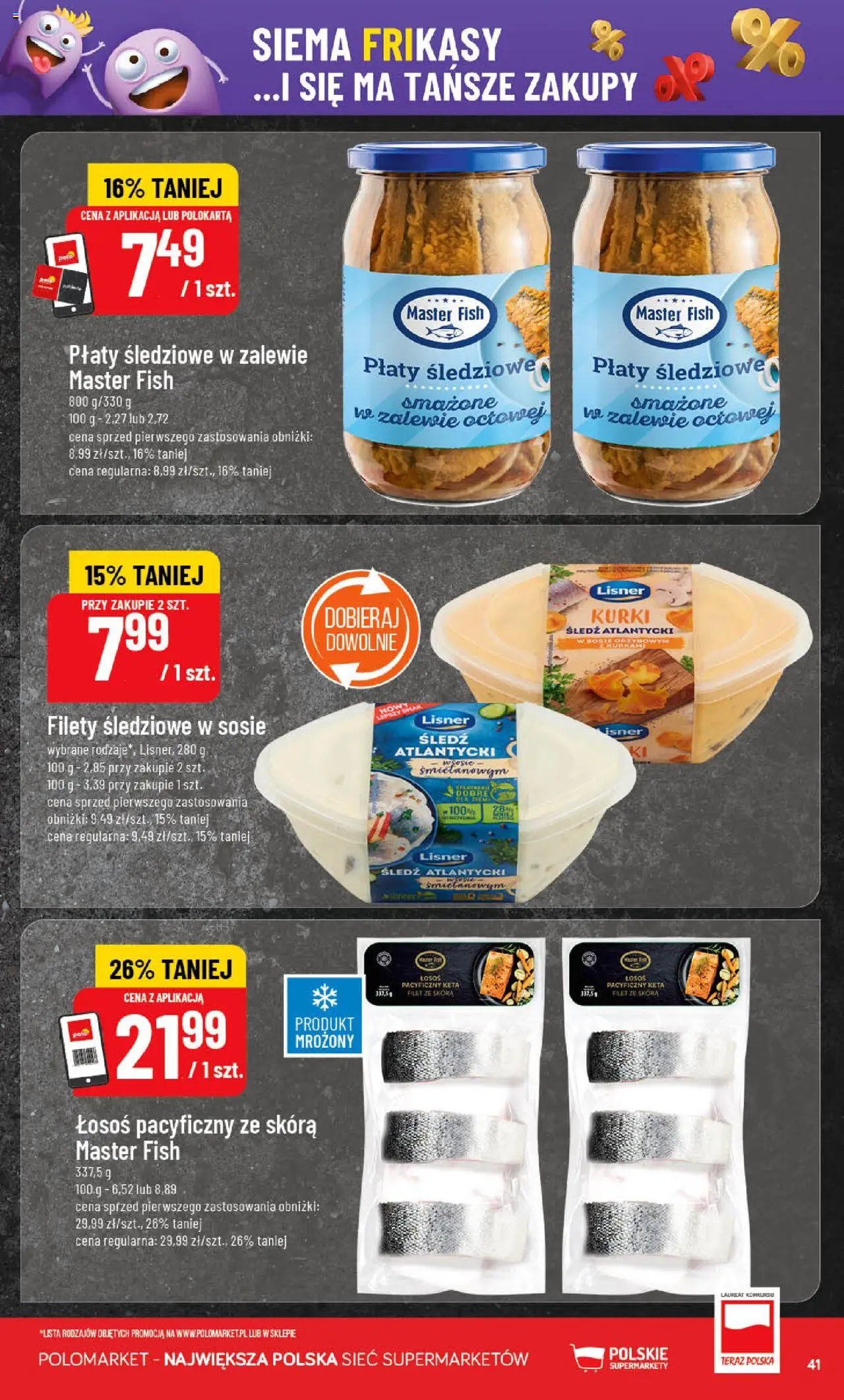 POLOmarket Gazetka od 28.05.2025 | Strona: 41 | Produkty: Śledź, Łosoś