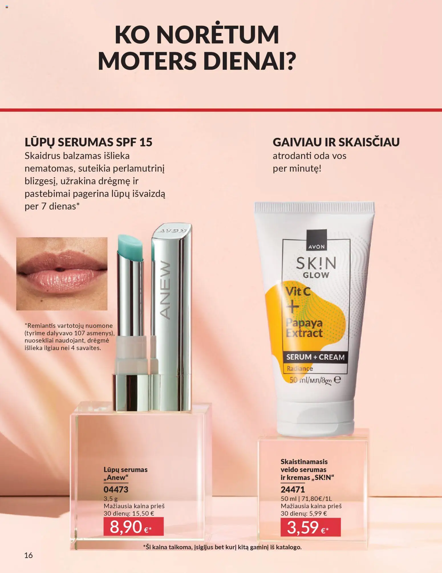 AVON akcijos nuo 01.03.2026 | Puslapis: 16 | Prekių: Balzamas, Kremas