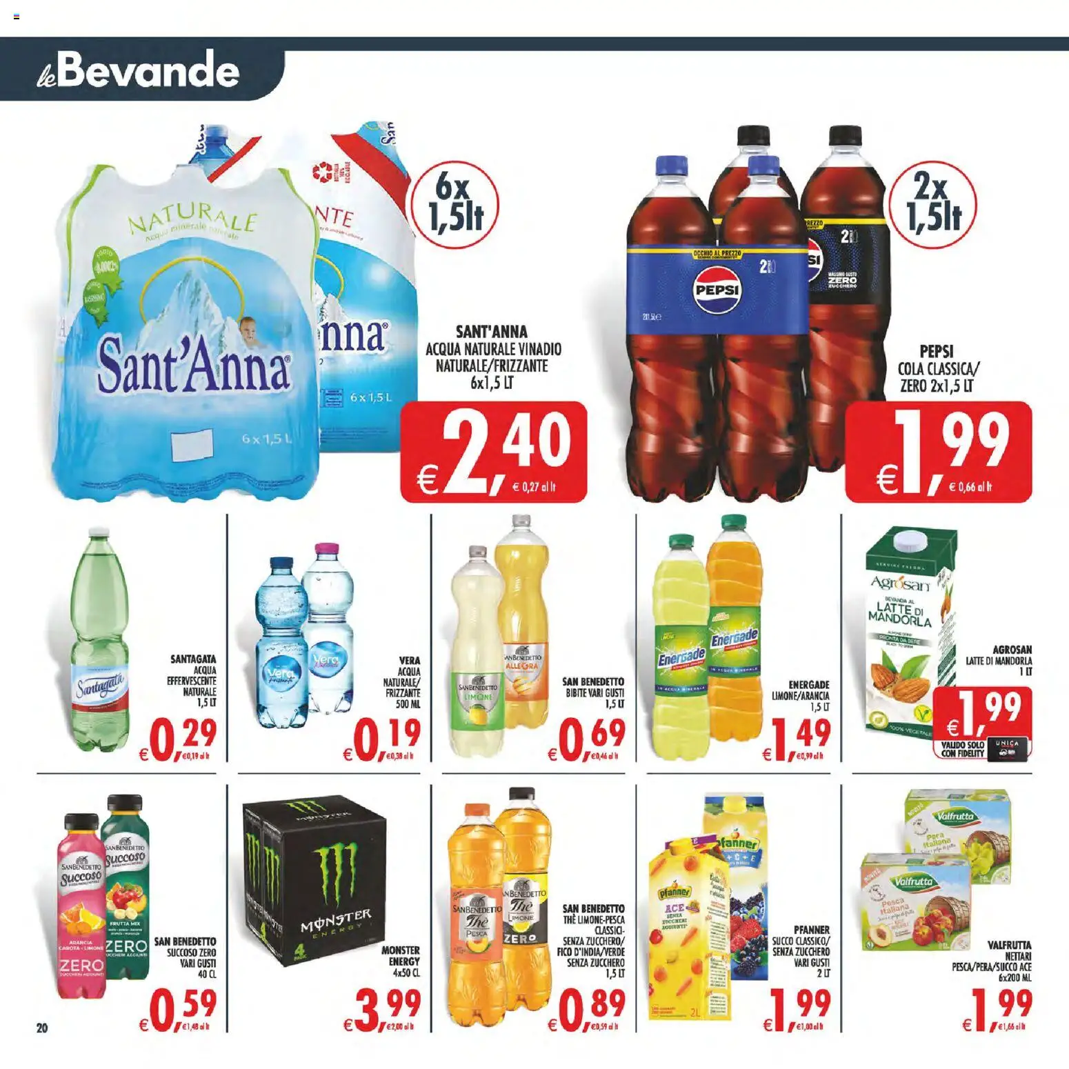 Volantino Decò del 17.04.2026 | Pagina: 24 | Prodotti: Acqua, Latte, Pesca, Acqua minerale