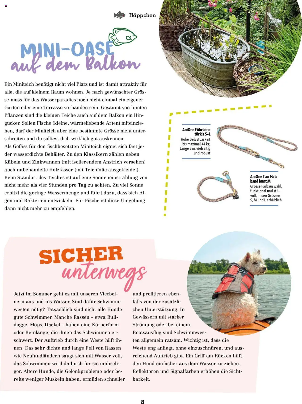 Fressnapf Magazin ab 01.07.2025 | Seite: 8 | Produkte: Weste, Wasser