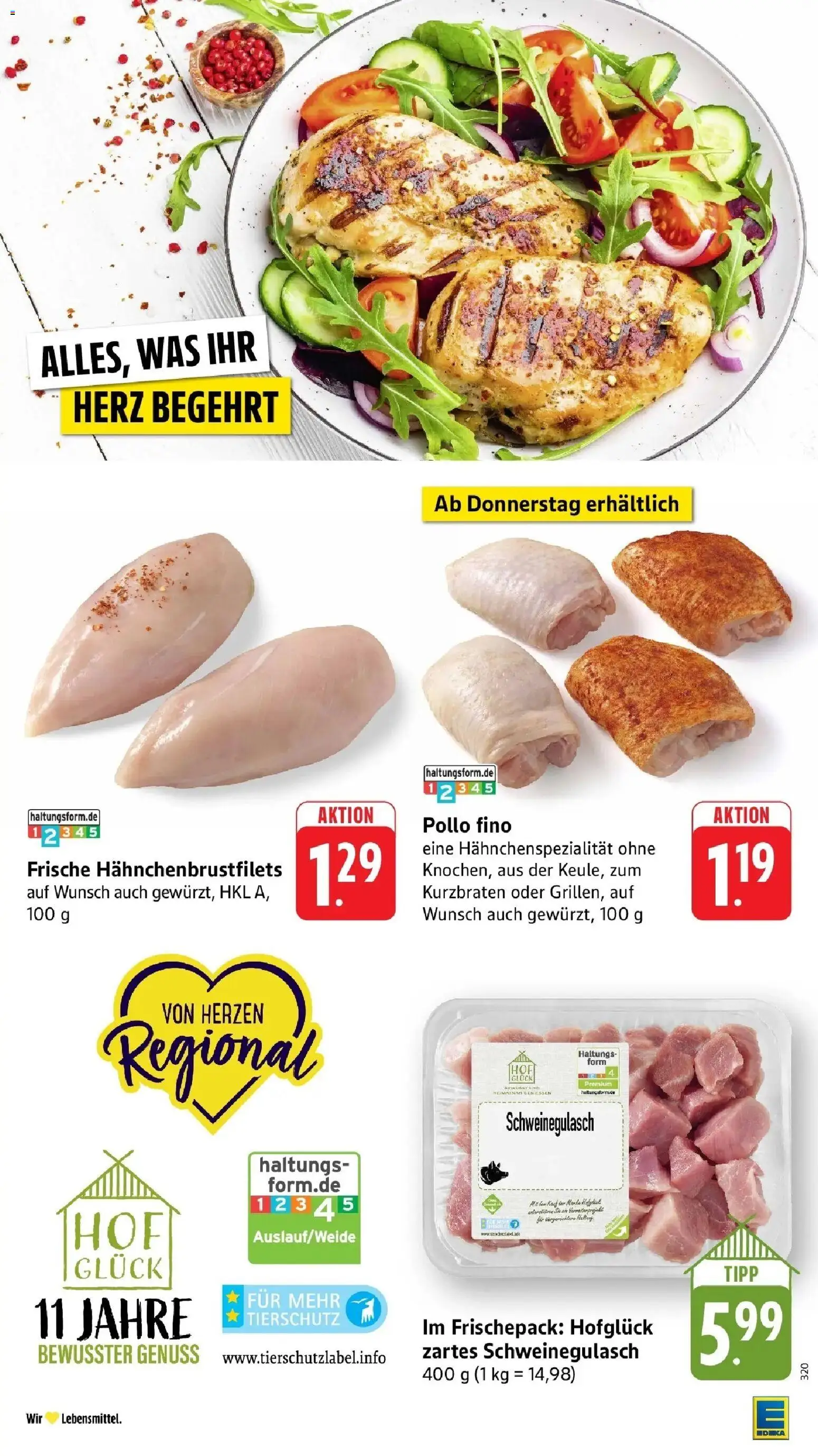 Edeka prospekt Schriesheim	 – gültig ab 09.03.2026 | Seite: 9 | Produkte: Schweinegulasch