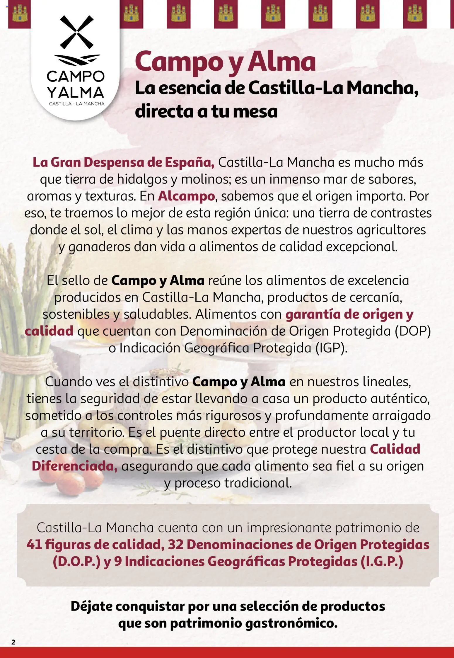 Alcampo - Campo y Alma Nacional 2026 │ válido desde el 26.02.2026 | Página: 2 | Productos: Té, Mesa, Κούβα, Cesta