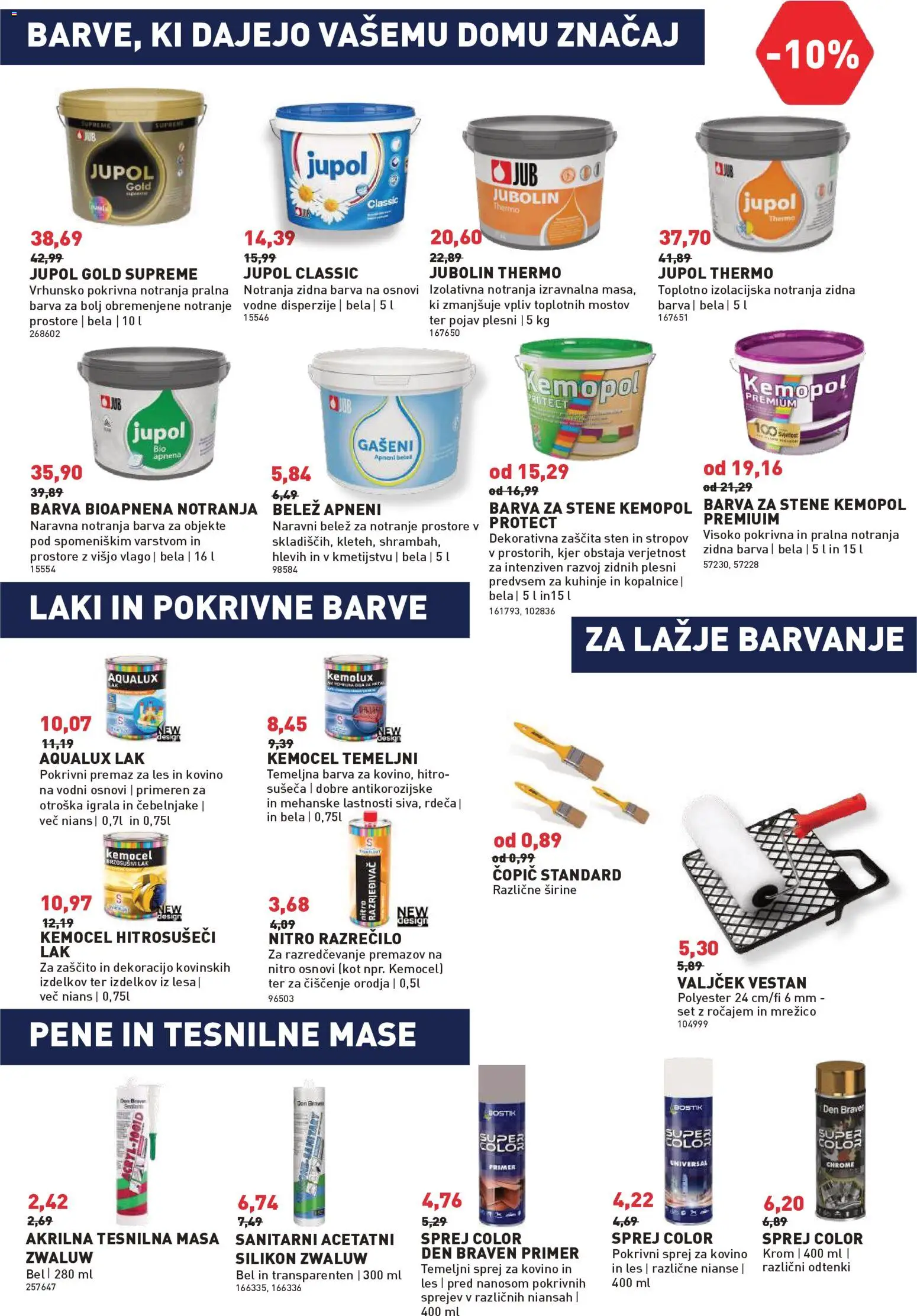 Novi Inpos katalog ponudbe – veljaven od 13.11.2025 | Stran: 20 | Izdelki: Copic, Lak, Silikon, Barva