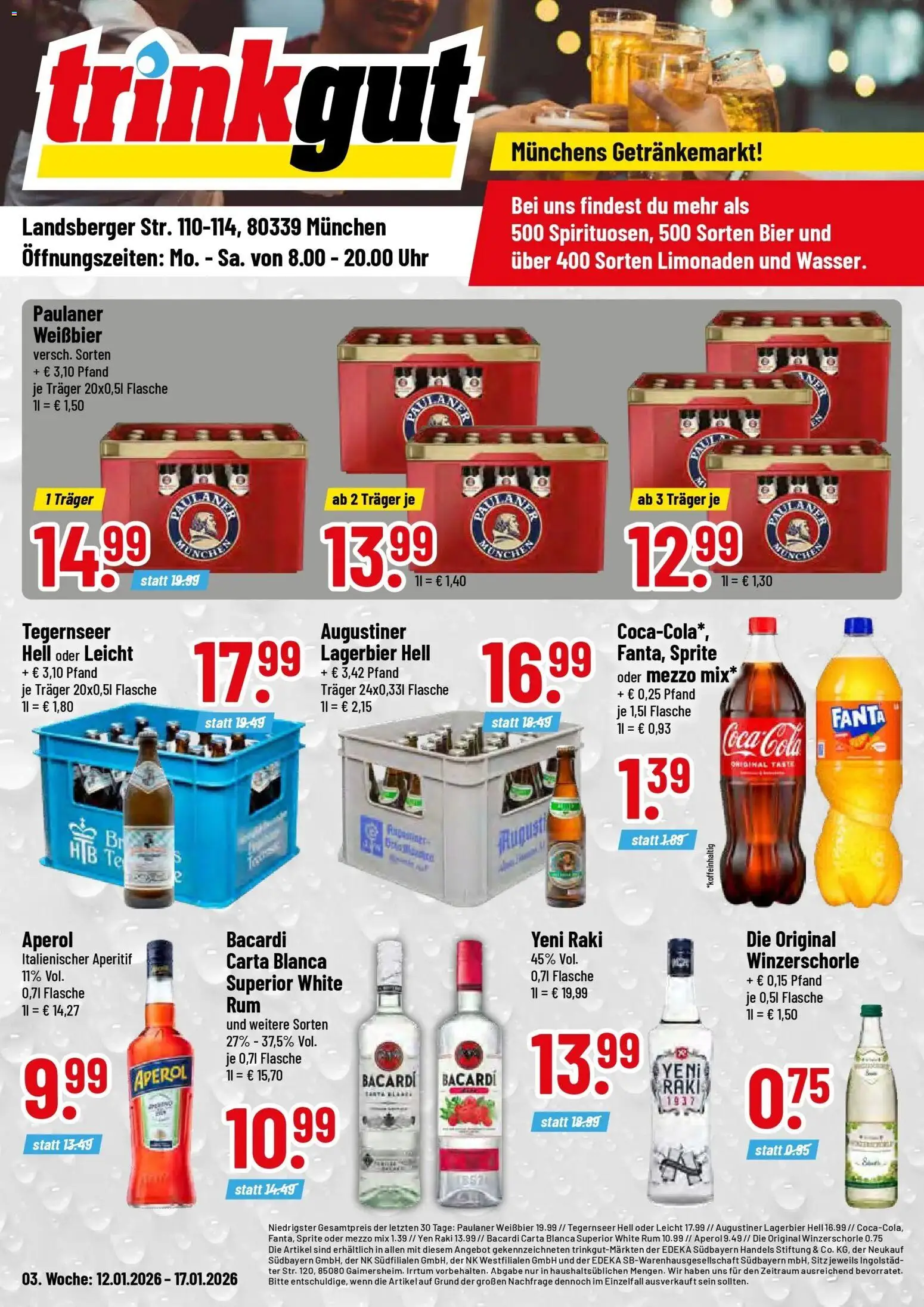 Trinkgut - trinkgut: Wochenangebote – gültig ab 11.01.2026 | Seite: 1
