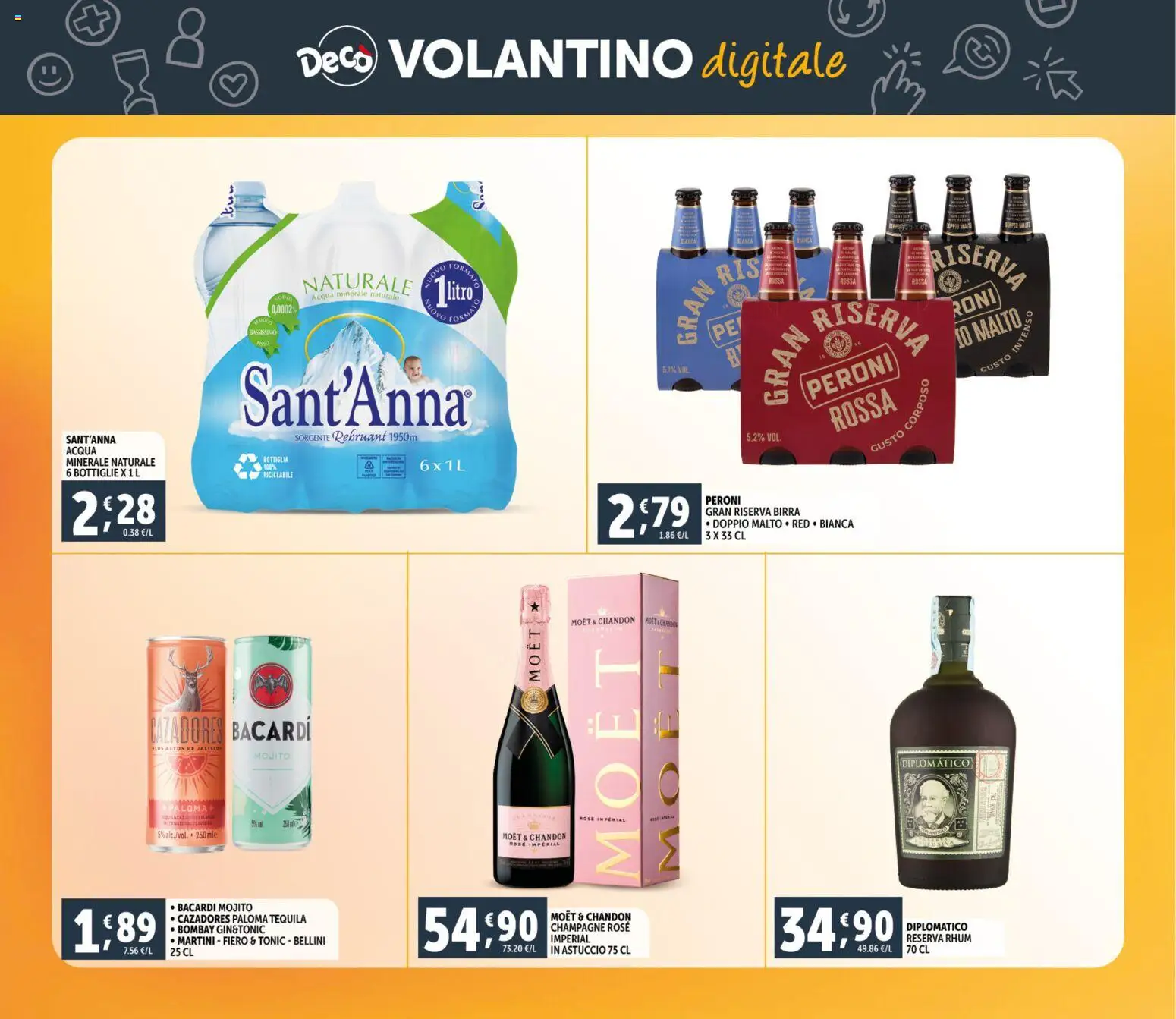 Volantino Decò del 06.03.2026 | Pagina: 27 | Prodotti: Birra, Acqua, Acqua minerale, Bottiglia