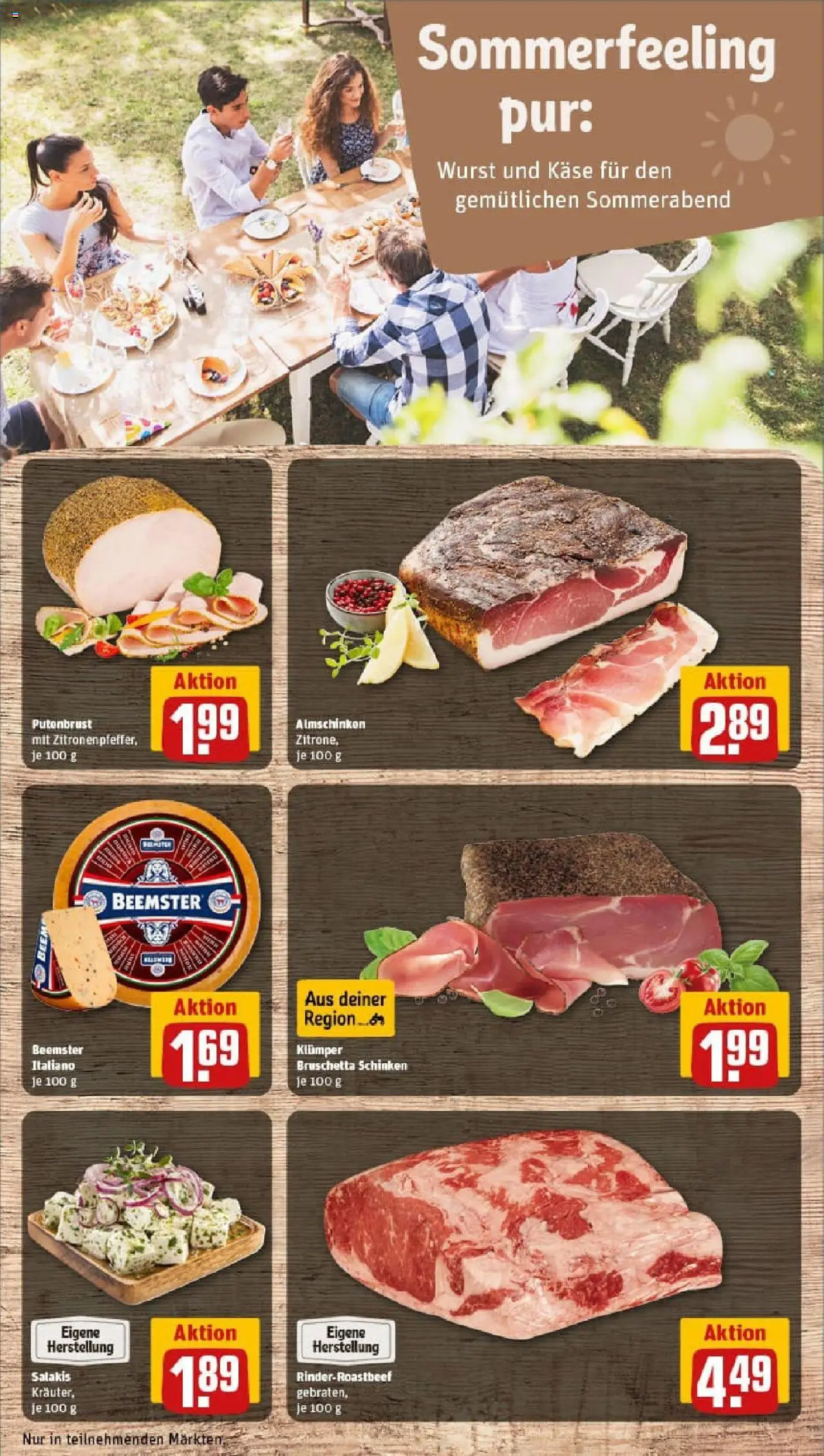 Rewe prospekt Oberwesel	 - gültig ab dem 27.07.2025 | Seite: 15 | Produkte: Zitrone, Wurst, Salakis, Schinken